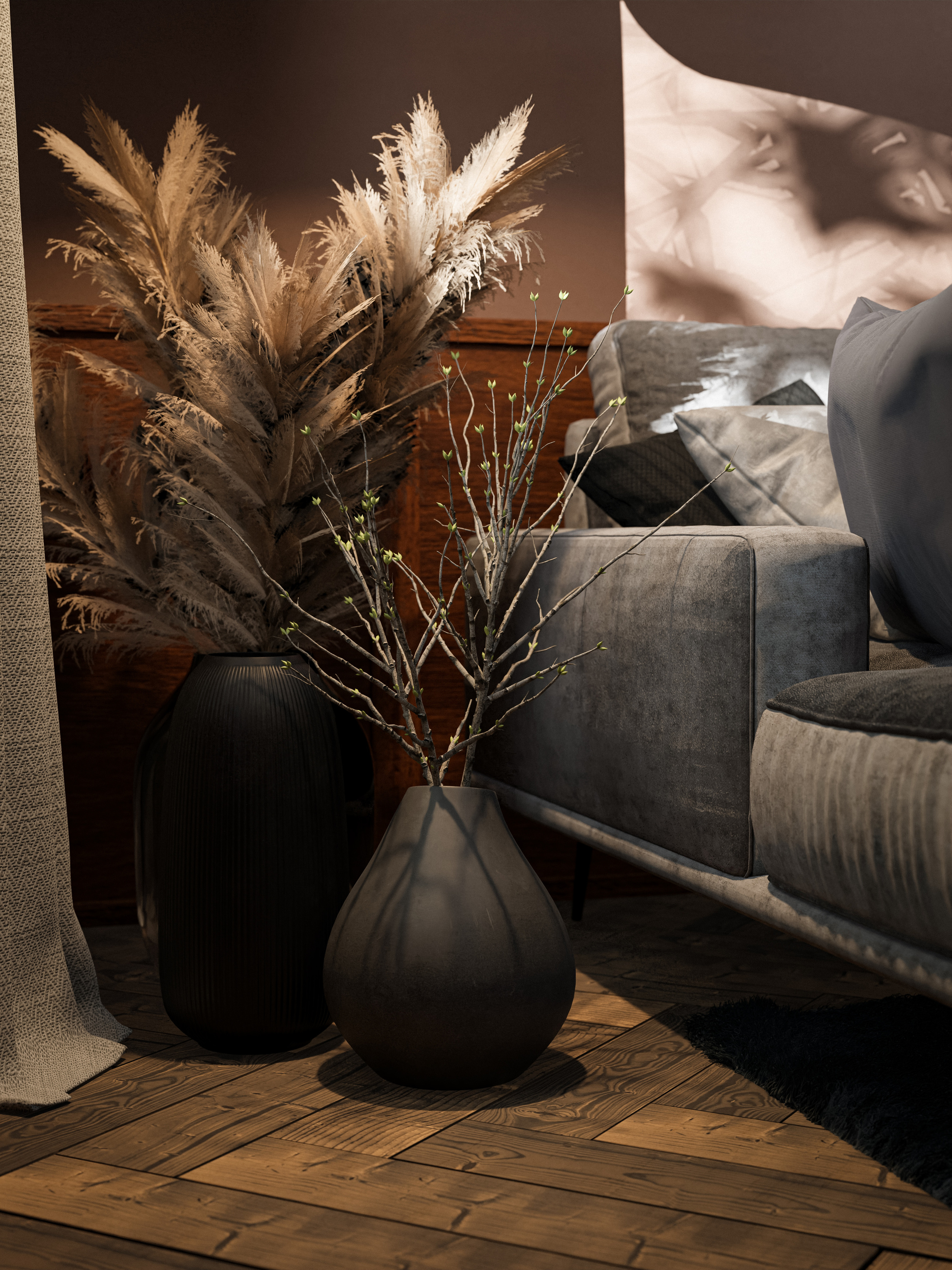 Визуализация, квартира, ЖК Событие, вдохновение, интерьер, визуализация, спальня, минмализм, ODS