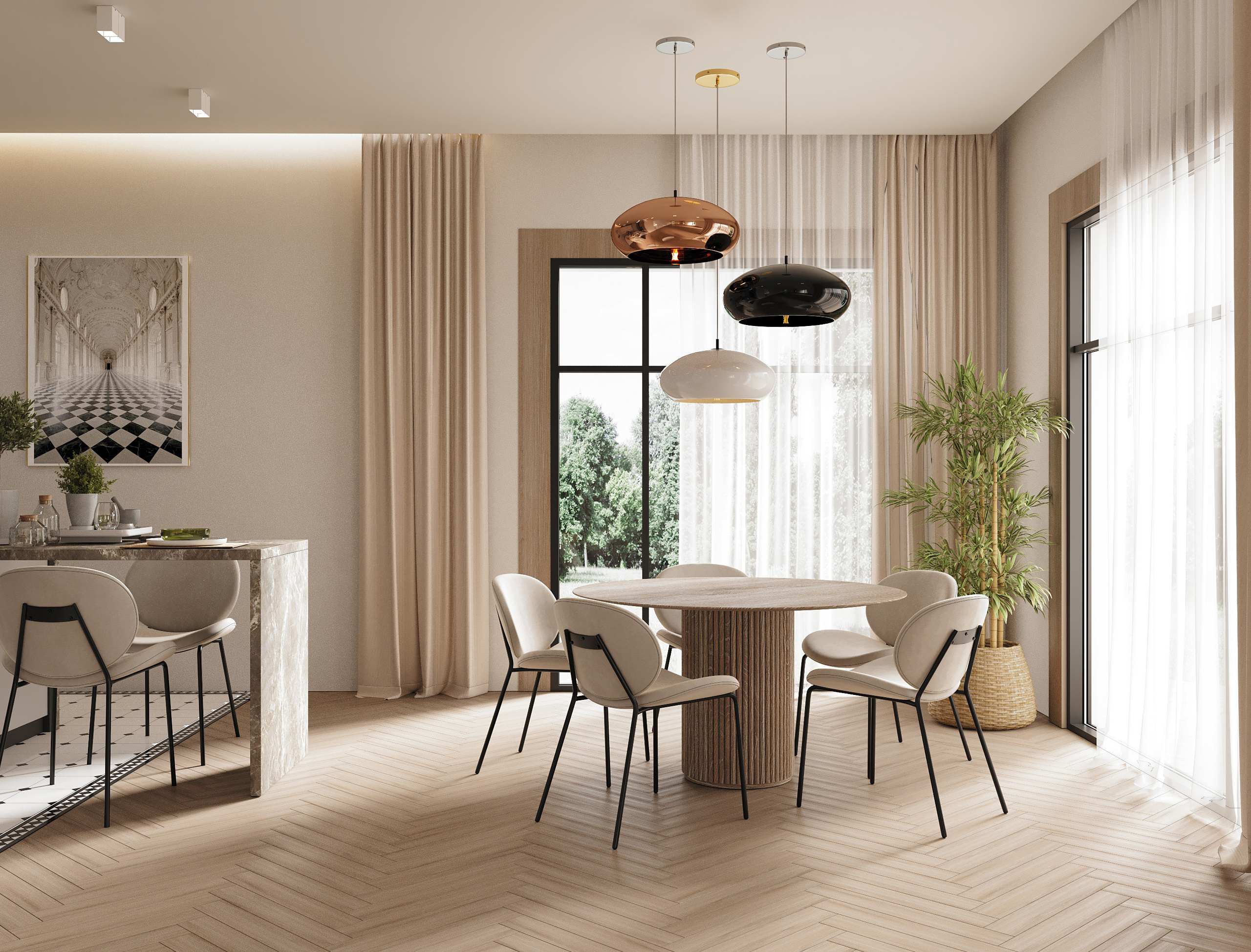 Визуализация и разработка дизайн-проекта в ЖК Фахверк. Студия дизайна интерьера — ODS.studio