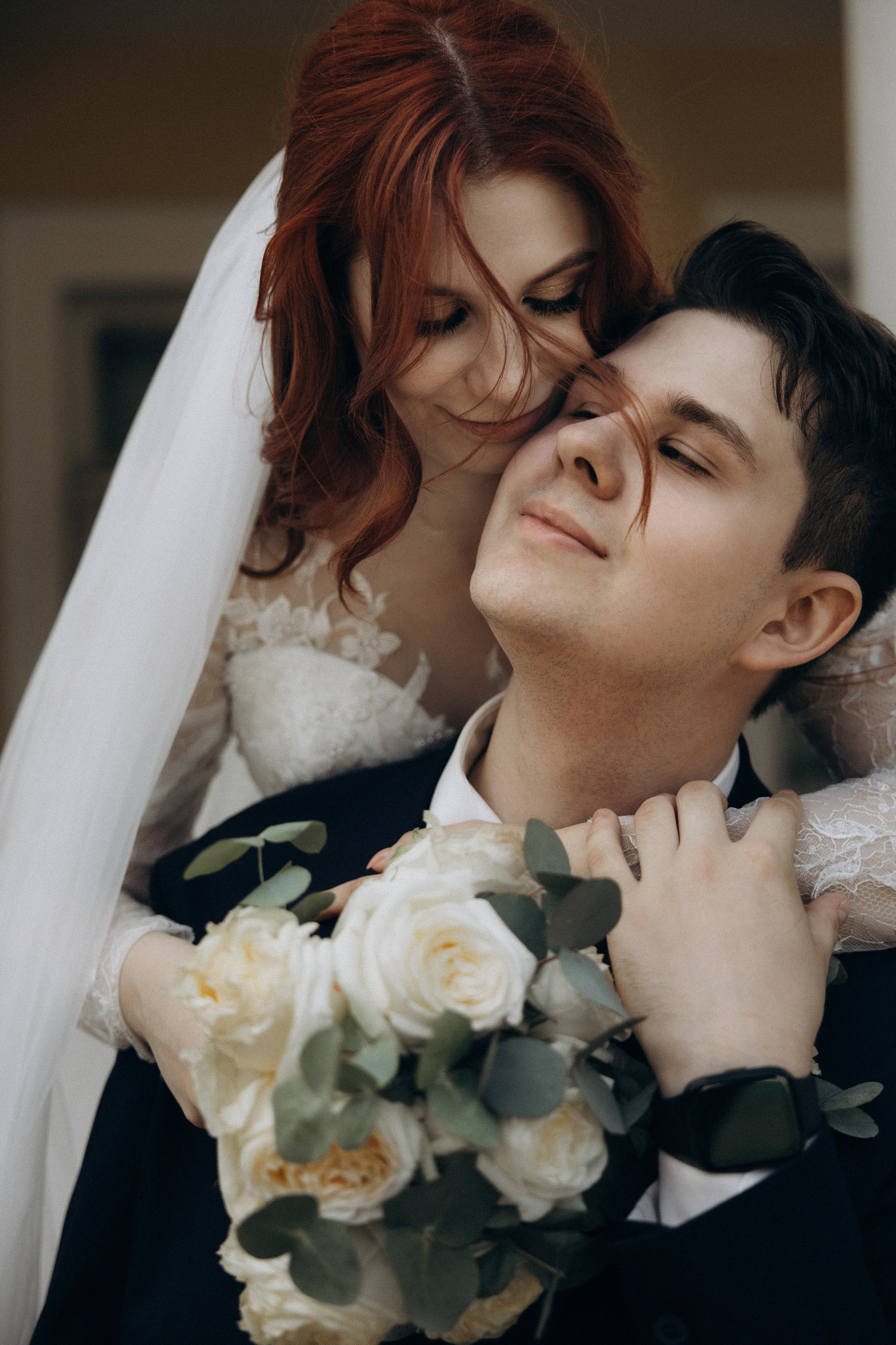 Фотосессия свадьбы Ивана и Александры в парке Горки Ленинские