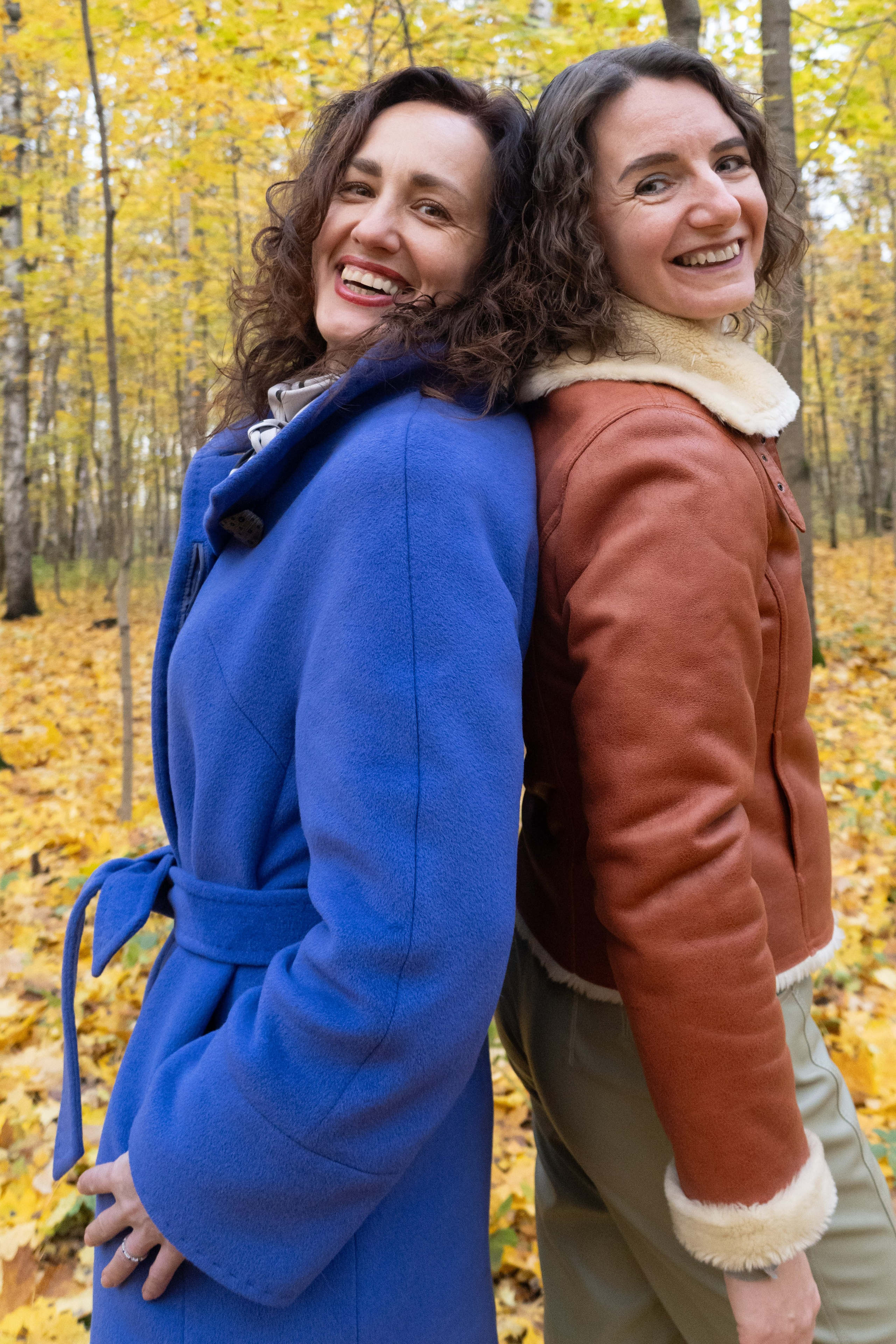 Due amiche, autumn, fall, foliage, photoshooting al parco