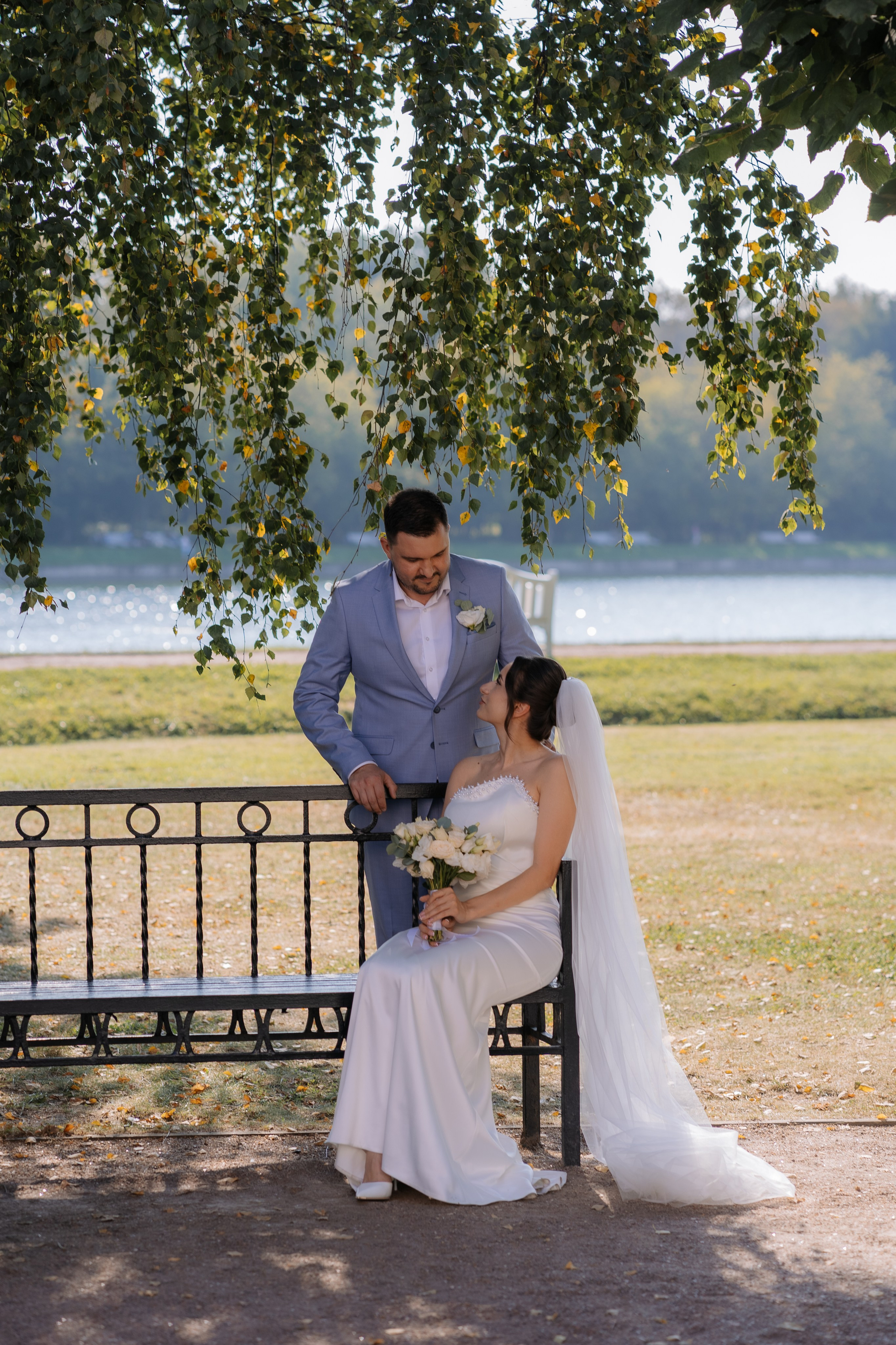 Свадебная фотосессия в Москве, парк Кусково. Свадебный фотограф в Москве Анна Полушина