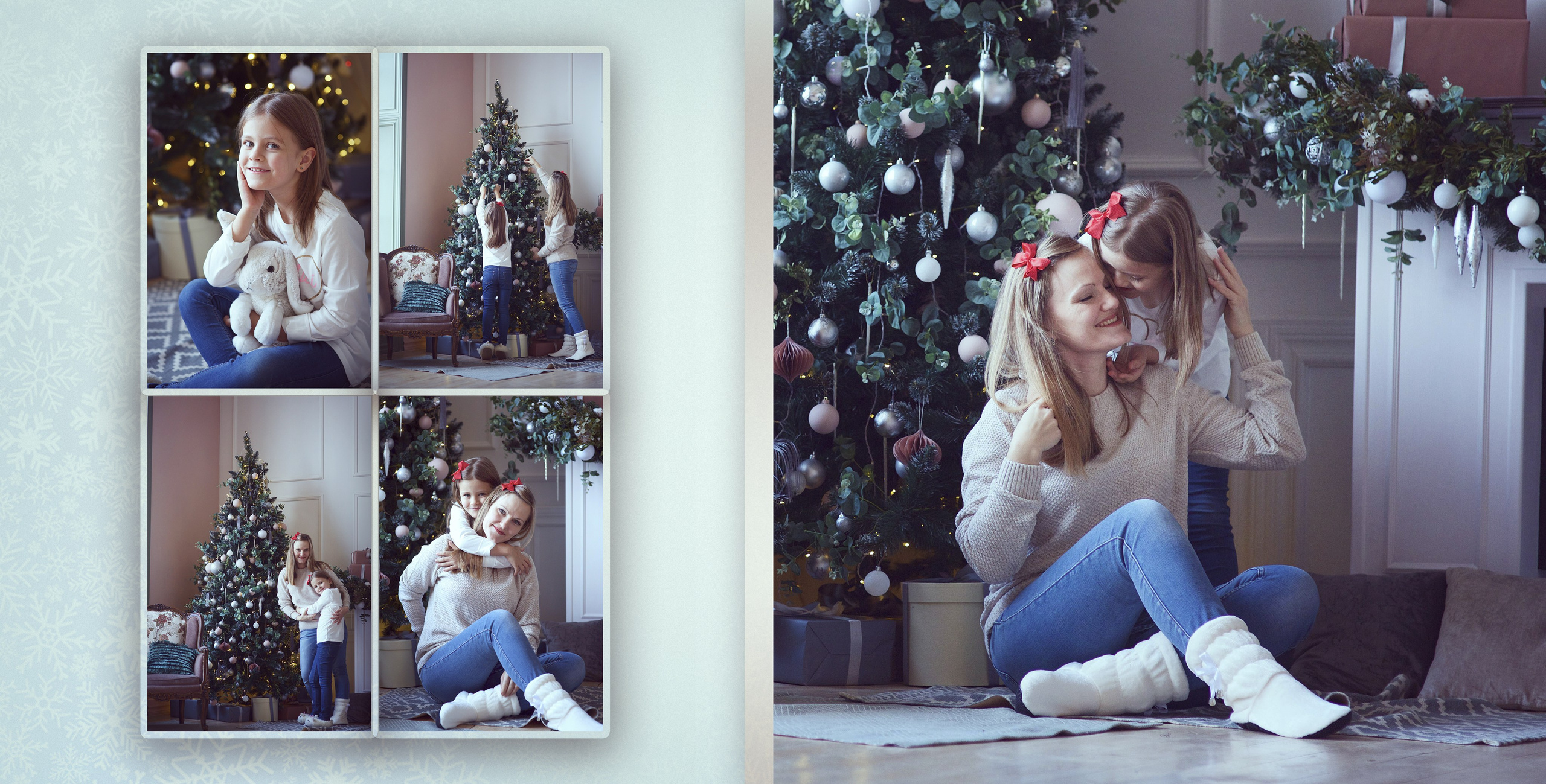 Новогодняя фотокнига очень весёлой семьи. Фотохудожник Наталия Кирсанова