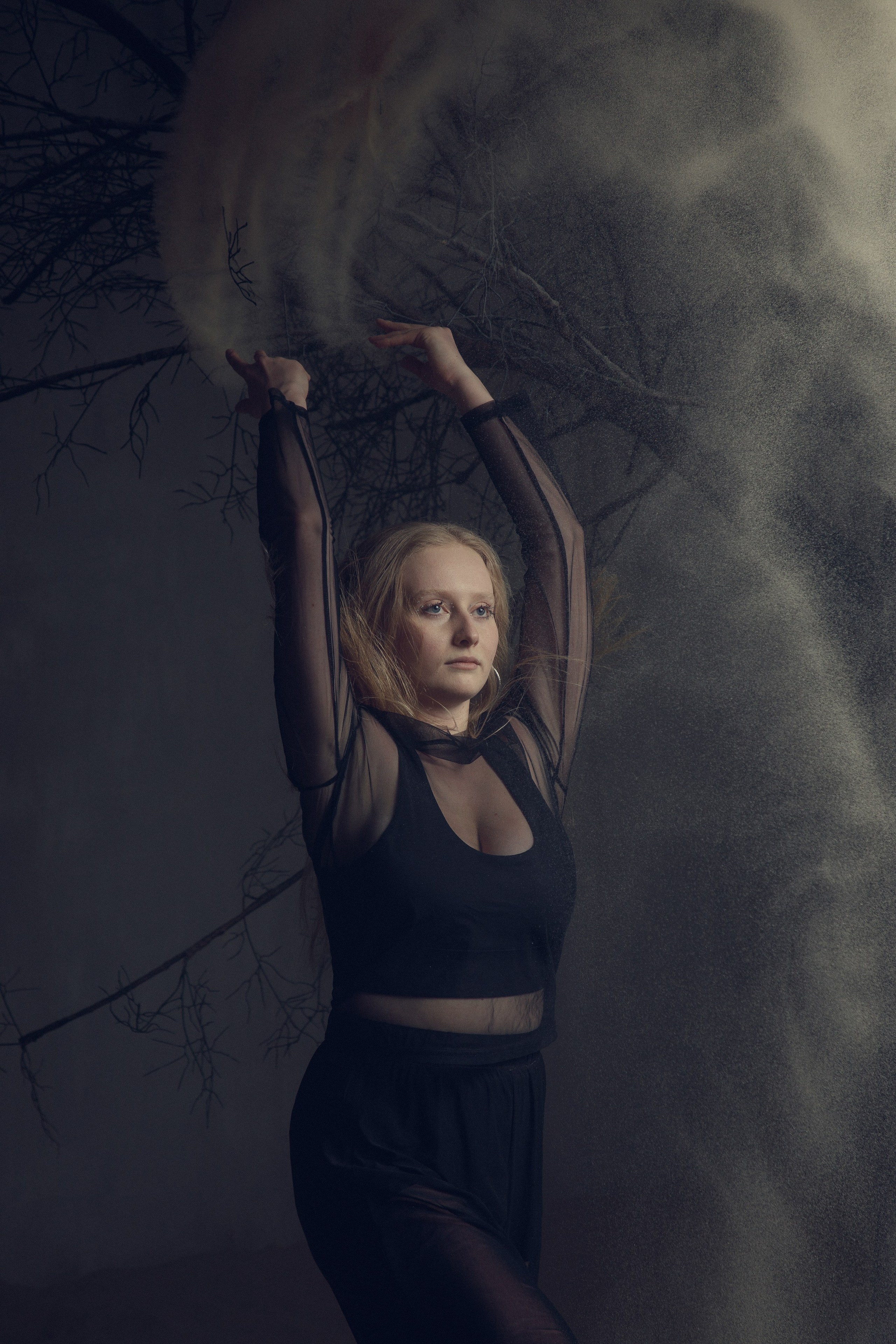 Фотосессия в песчаной фотостудии для Насти