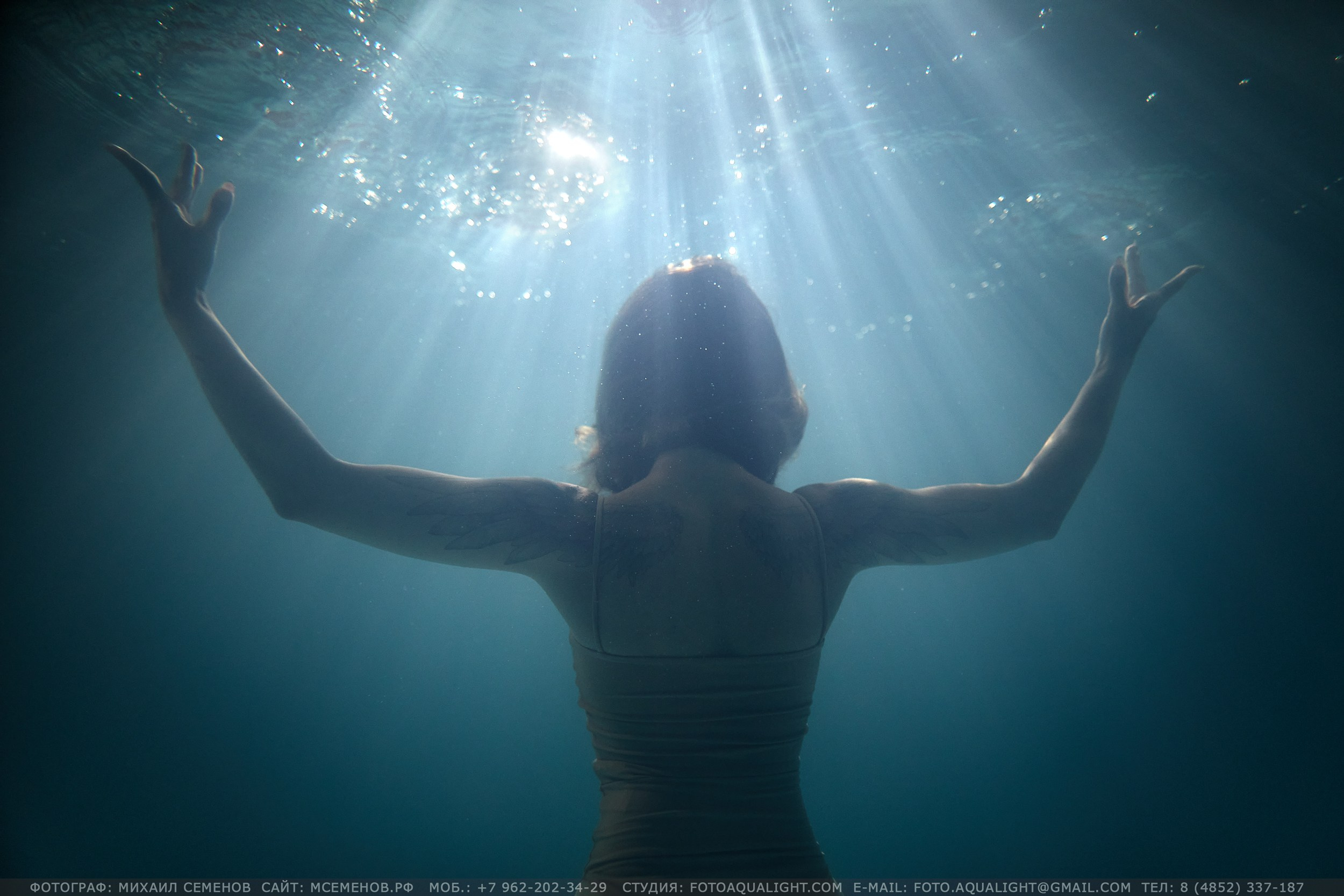 Подводная фотосессия Анжелика и Карина. Фотограф в Ярославле Михаил Семенов