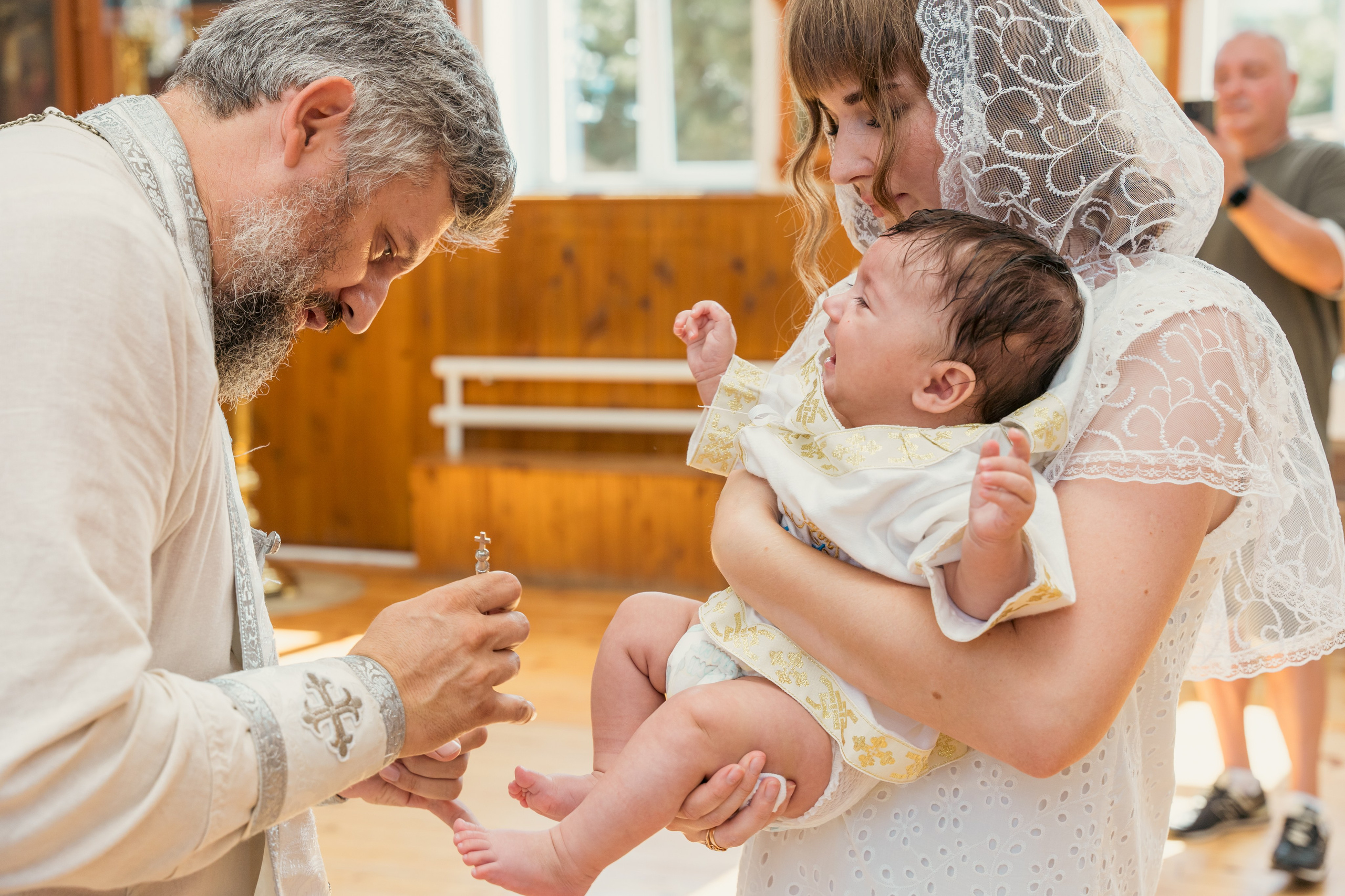 Крещение малыша Владимира: начало духовного пути. Фотограф |Ленинск, Волжский, Волгоград| Наталья Савилова