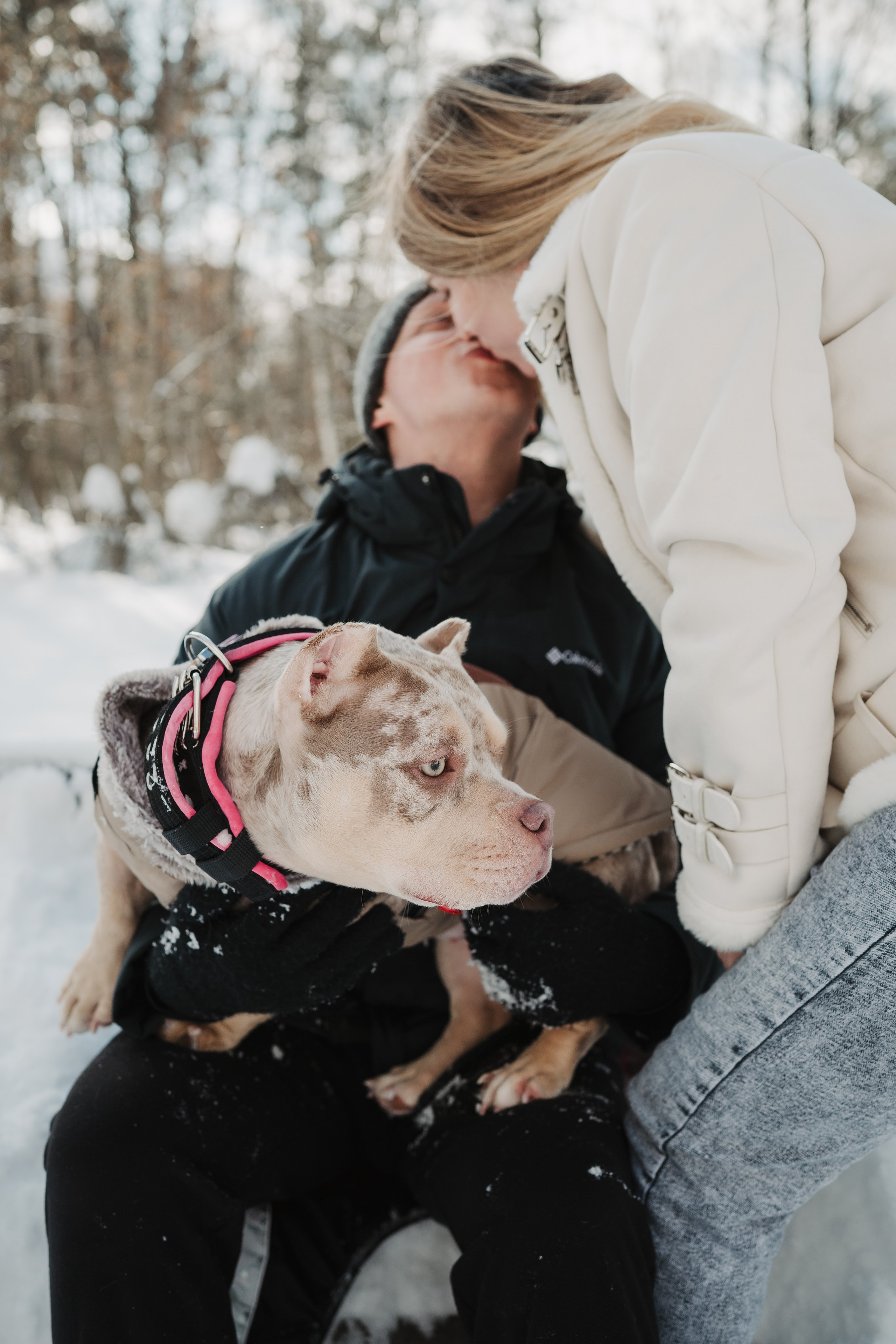 Зимняя LOVE STORY Вики, Артёма и Булочки. Семейный Фотограф в Москве Ирина Хохлова