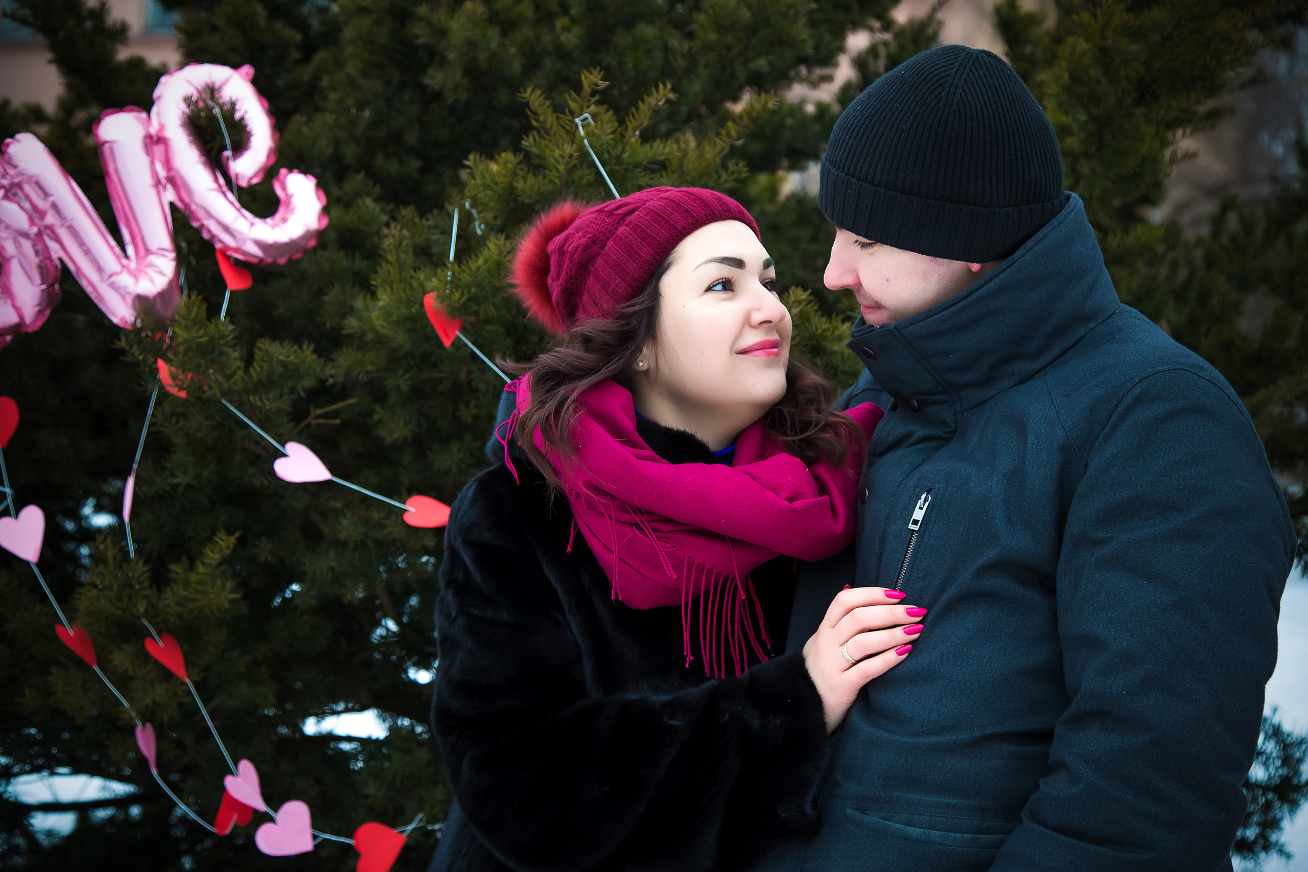 Зимняя Love Story в московском Ботаническом саду