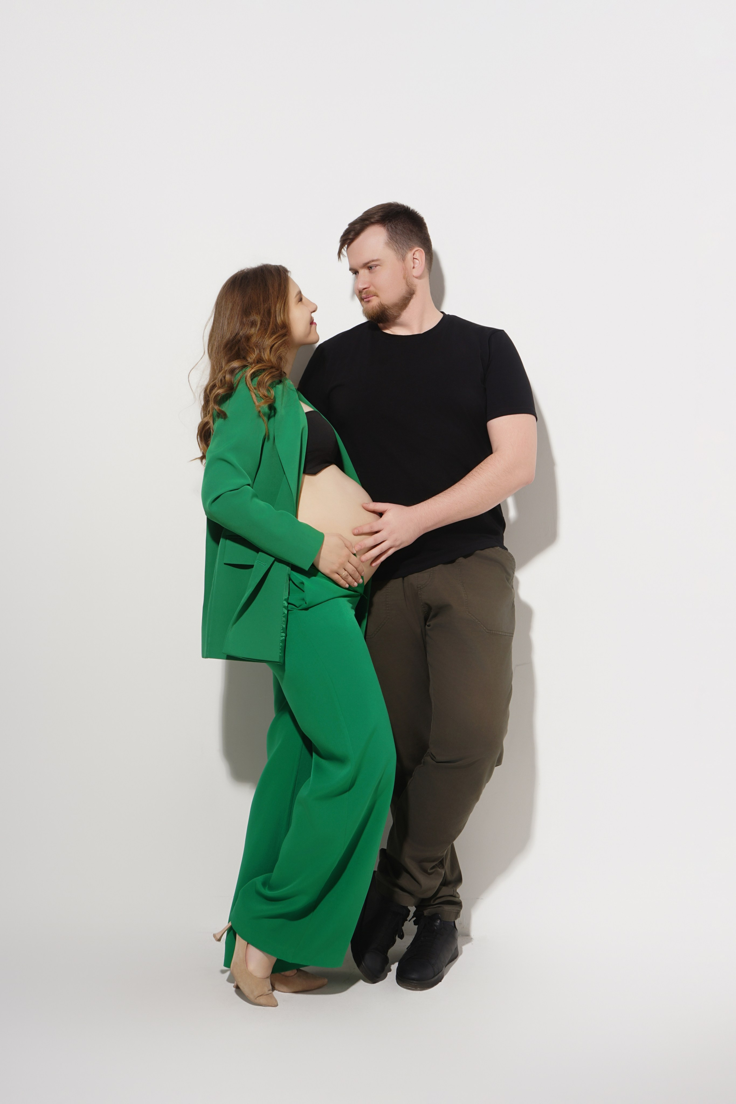 Съёмка беременности в моей фотостудии «НЕБО». Женский фотограф в Химках Алёна Ленёва