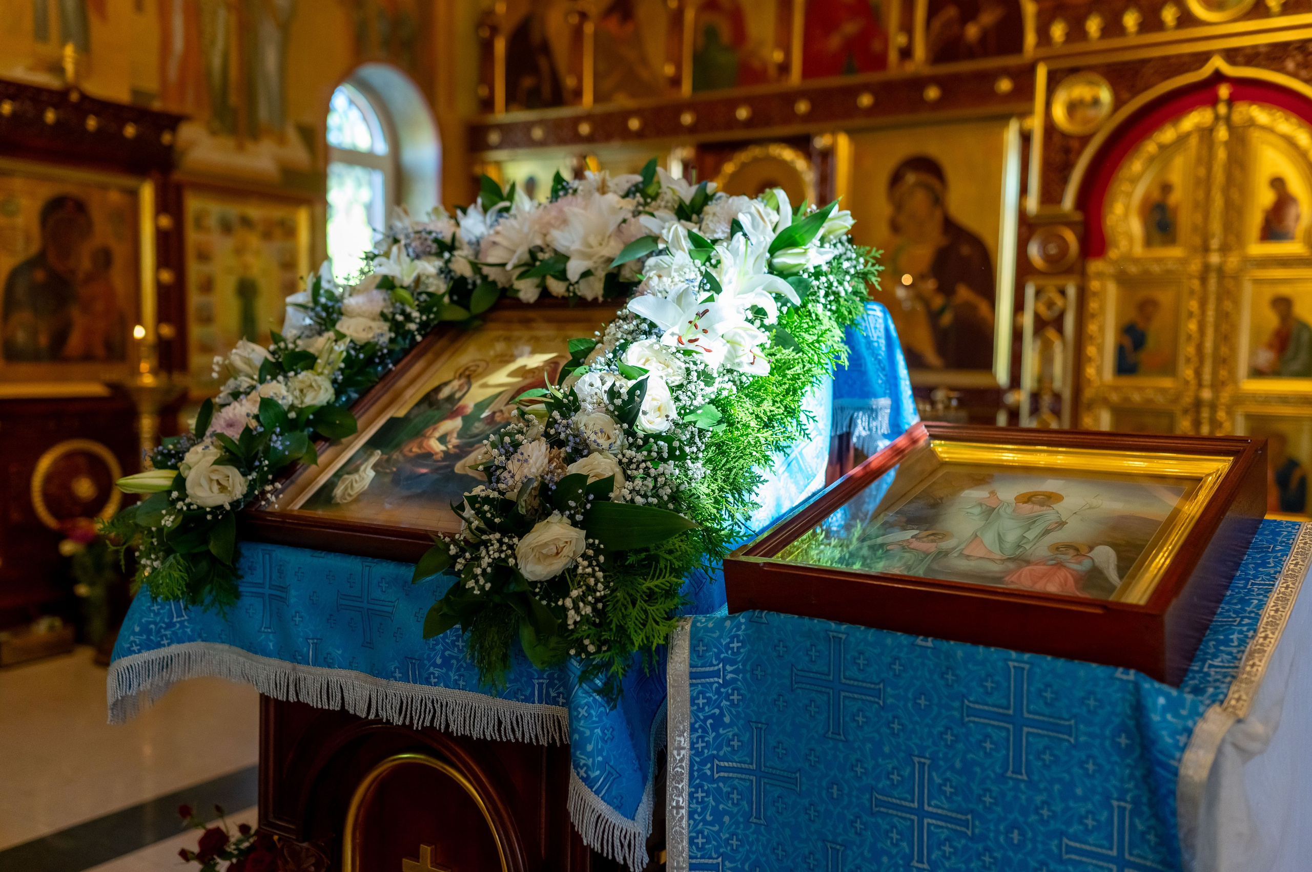 Крещение Георгия в Сергиевском храме пос. Кратово. Семейный фотограф в г. Воскресенск Наталия Молева