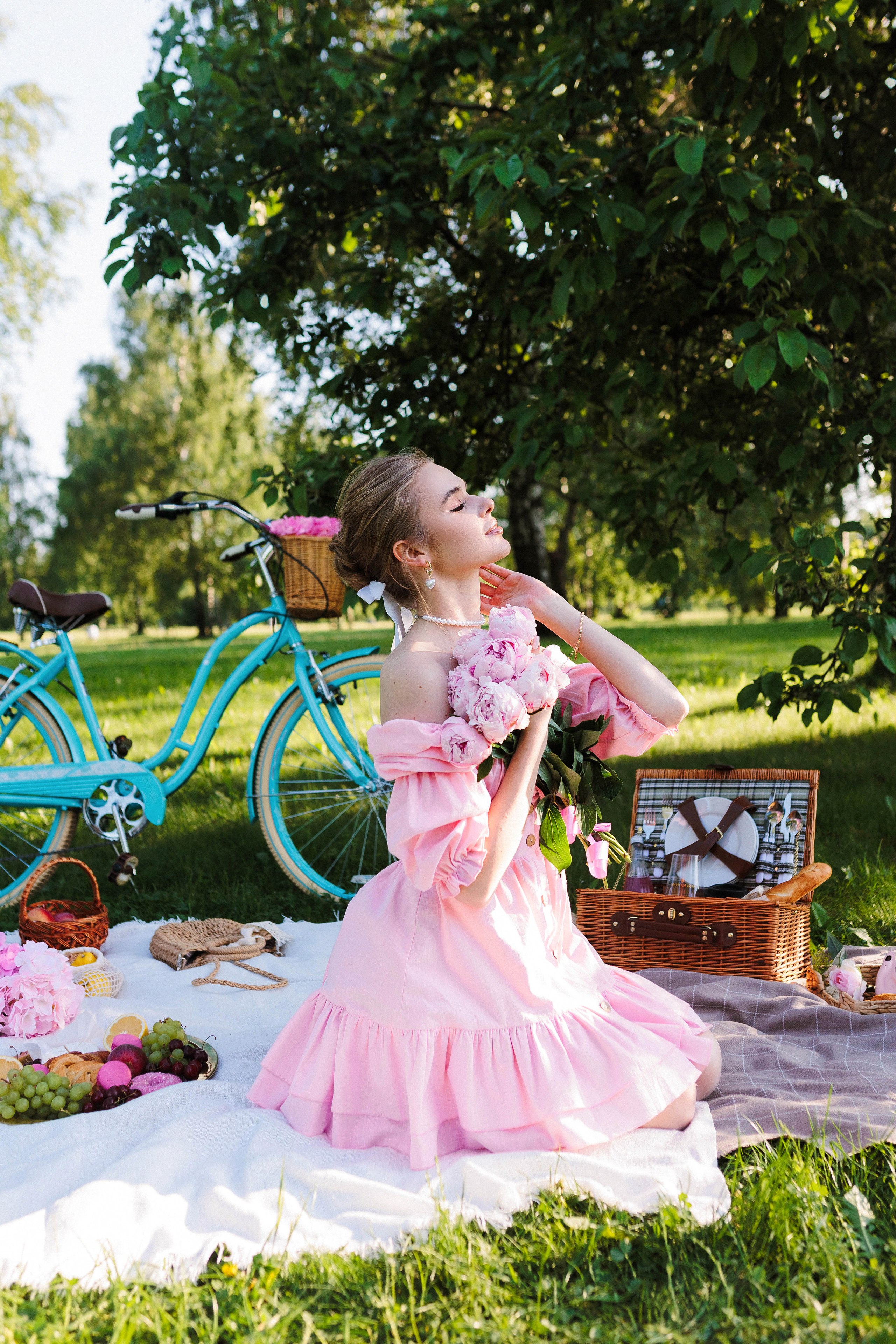 Пикник с велосипедом. Фотограф Полина Лытнева