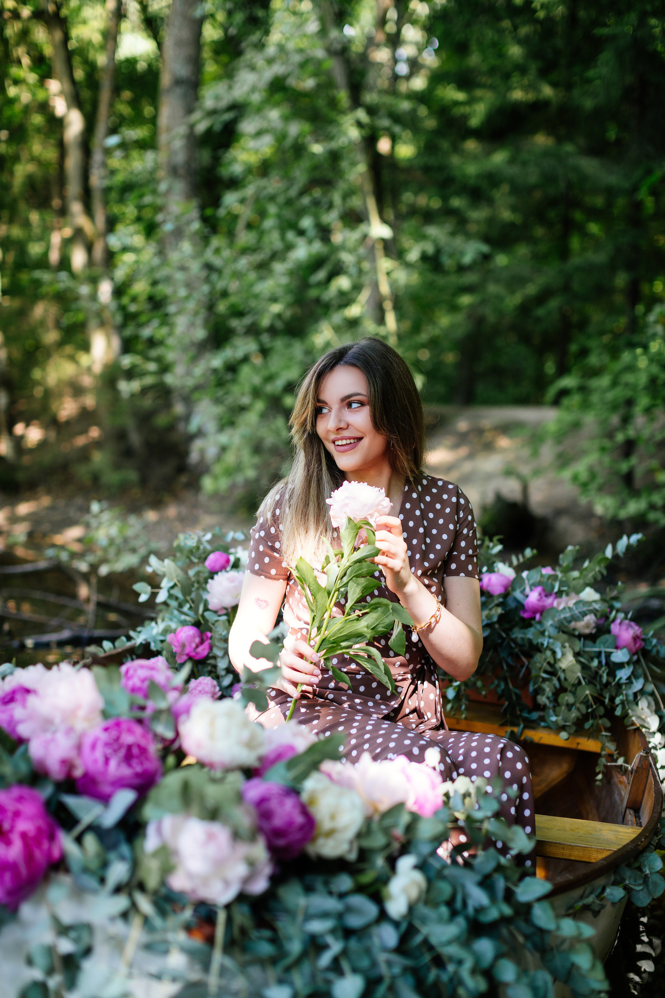 Съёмка на лодке. Фотограф Полина Лытнева