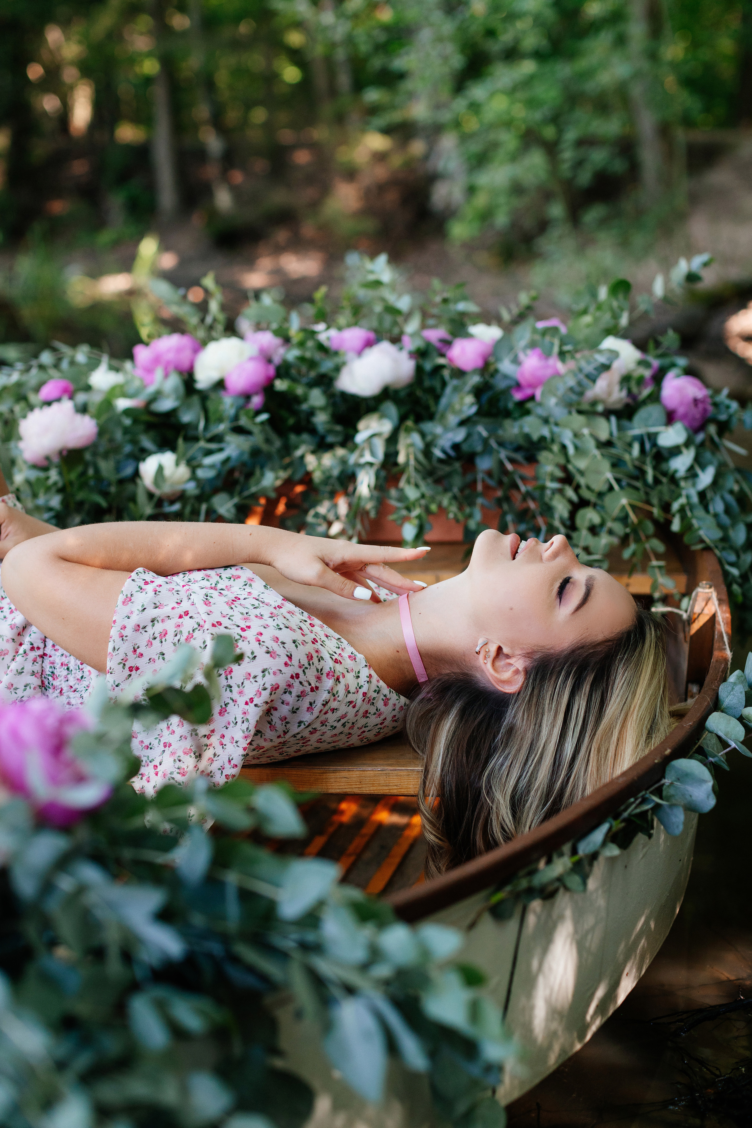 Съёмка на лодке. Фотограф Полина Лытнева