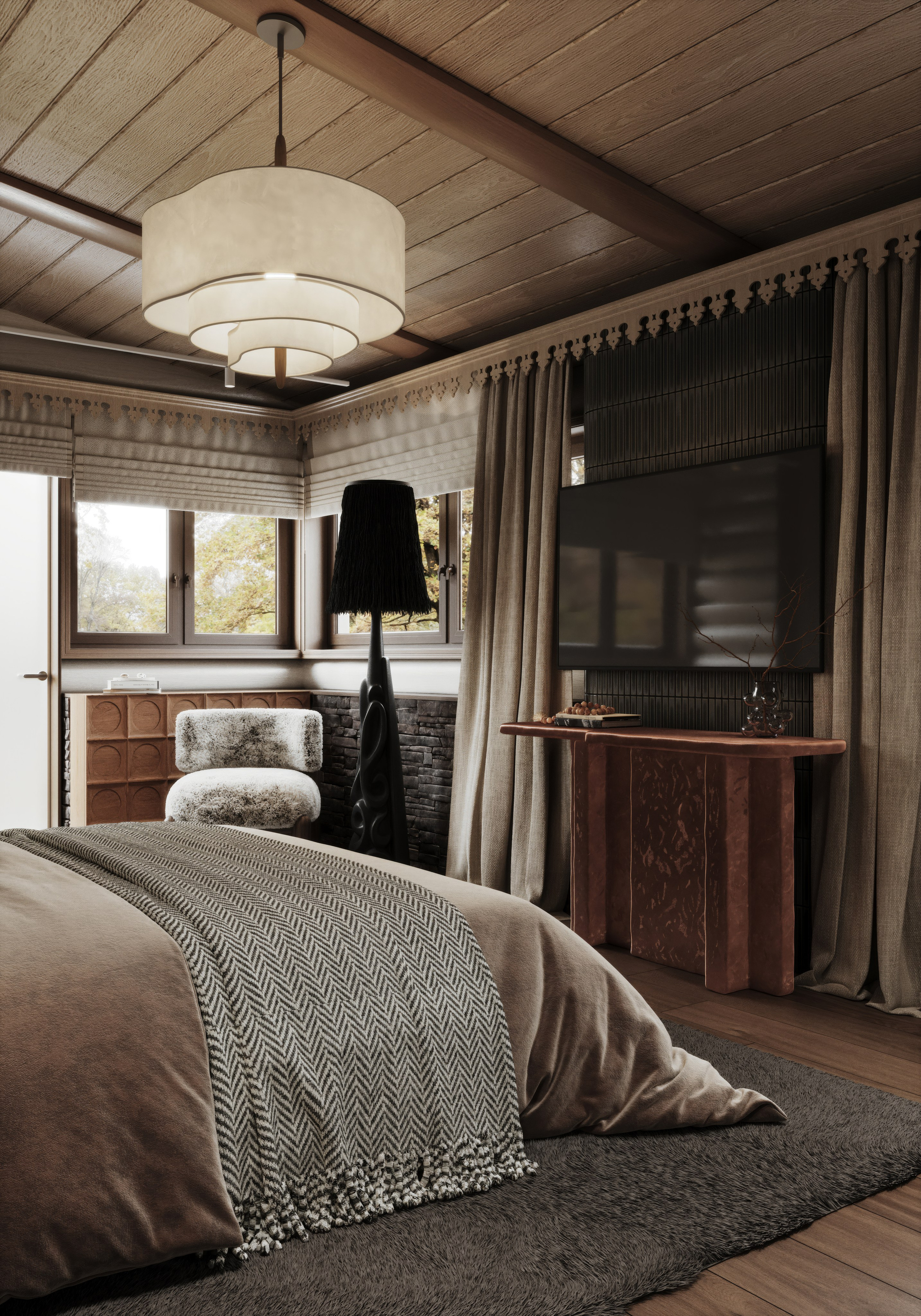 Country house Bedroom | Ashe Home. Середа Юлия | Визуализация