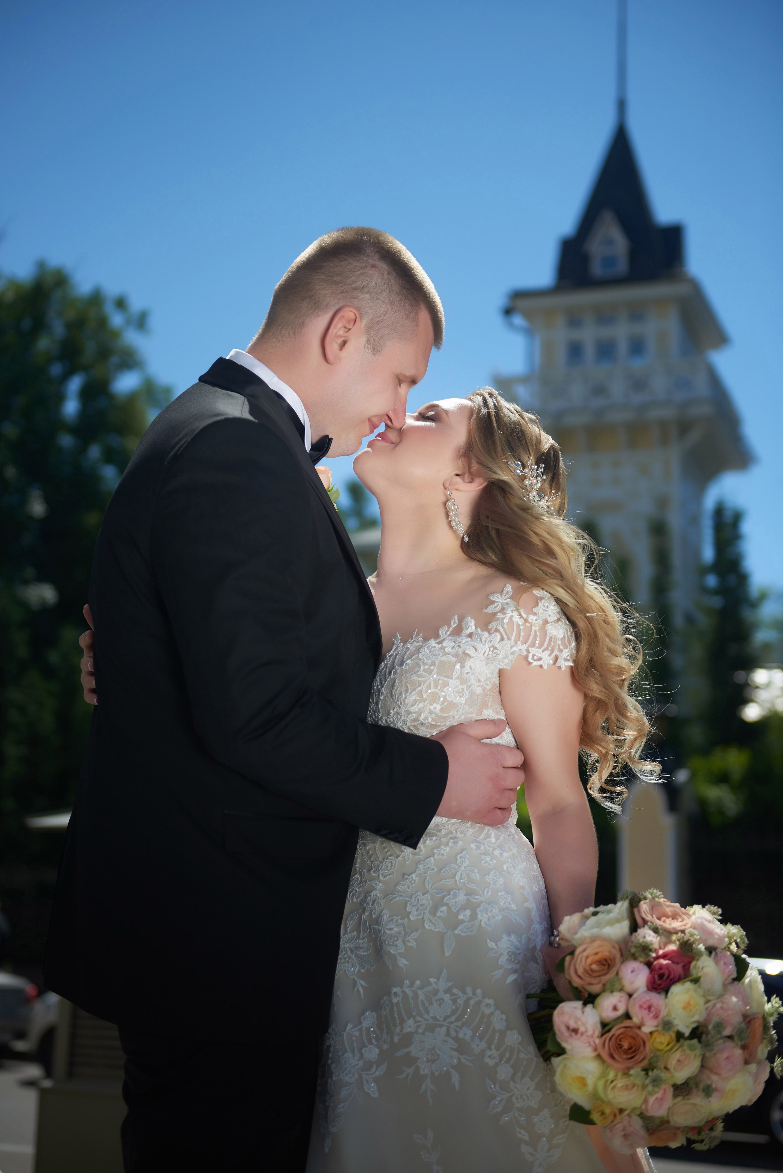 Юлия и Антон (Первый Дворец Бракосочетания, прогулка на Елагином острове). Портретный, семейный и свадебный фотограф в Санкт-Петербурге и в Пушкине Ширяев Денис