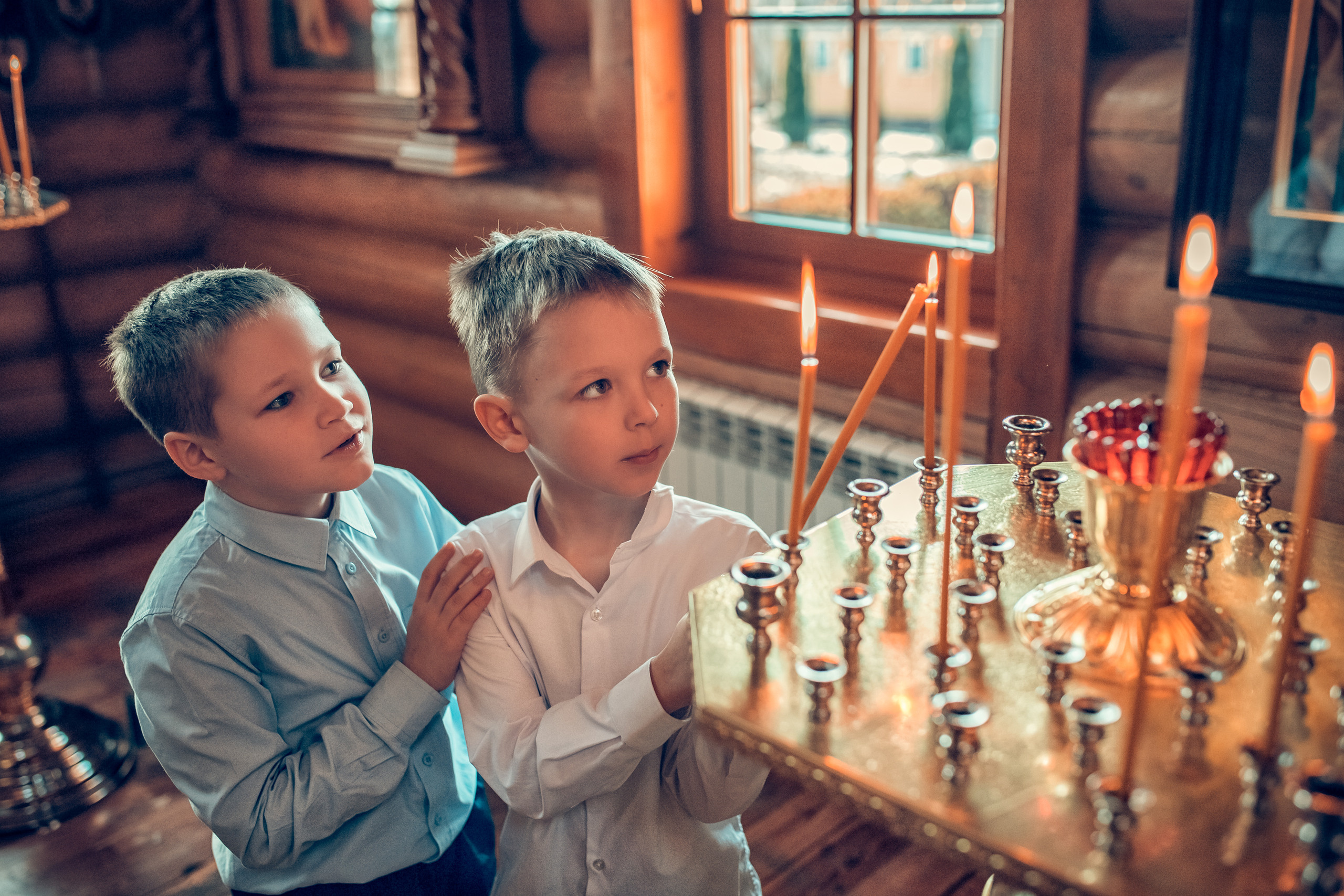 Крещение Александры в Храме Владимира Равноапостольного в Сартаково. Екатерина Крапивина фотограф церковных Таинств в Нижний Новгороде