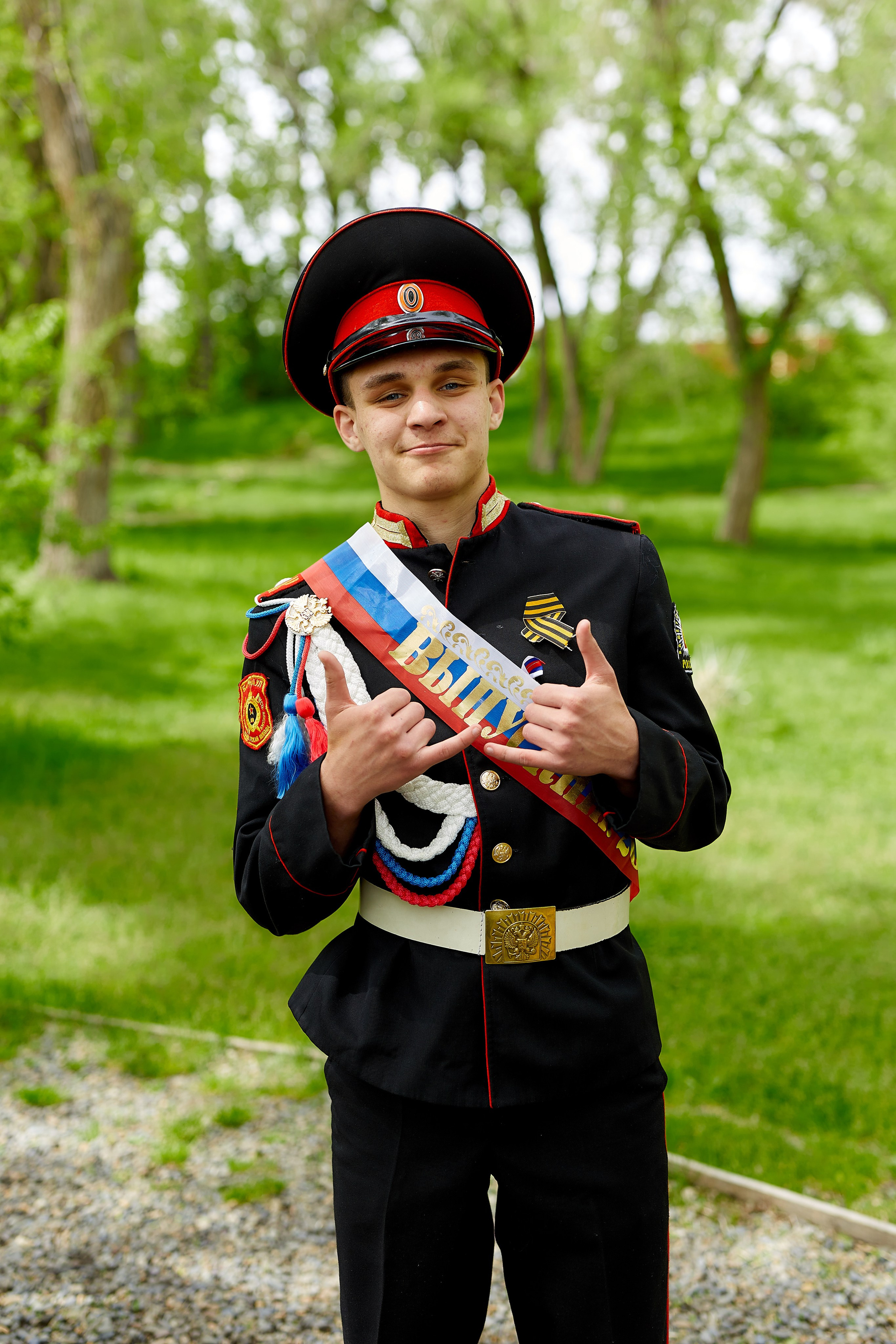 Кадеты последний звонок. Фотограф Вячеслав Фарунин