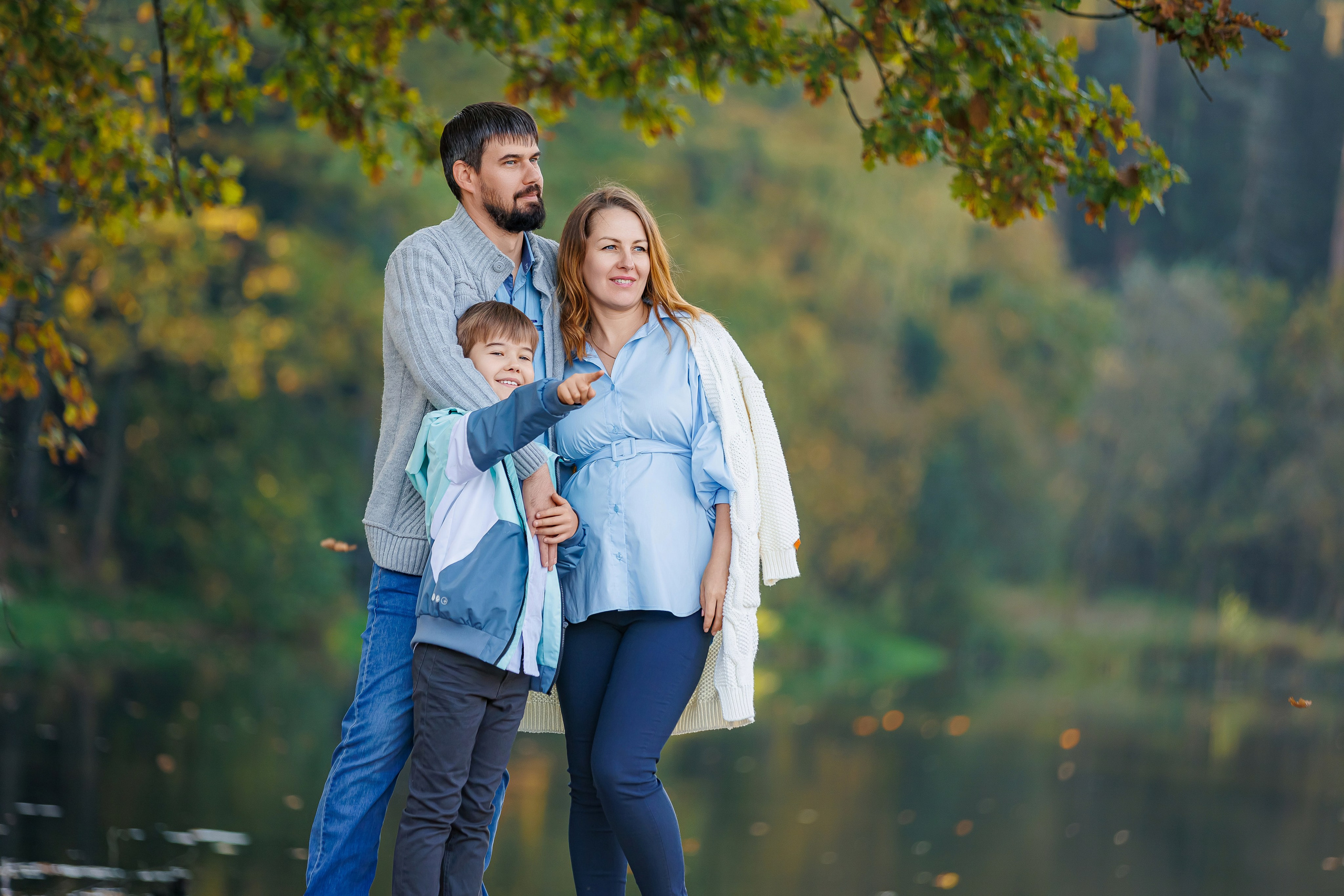 Екатерина, Алексей и Глеб, «В ожидании». Семейный и детский фотограф Комина Елена, Власиха, Одинцово