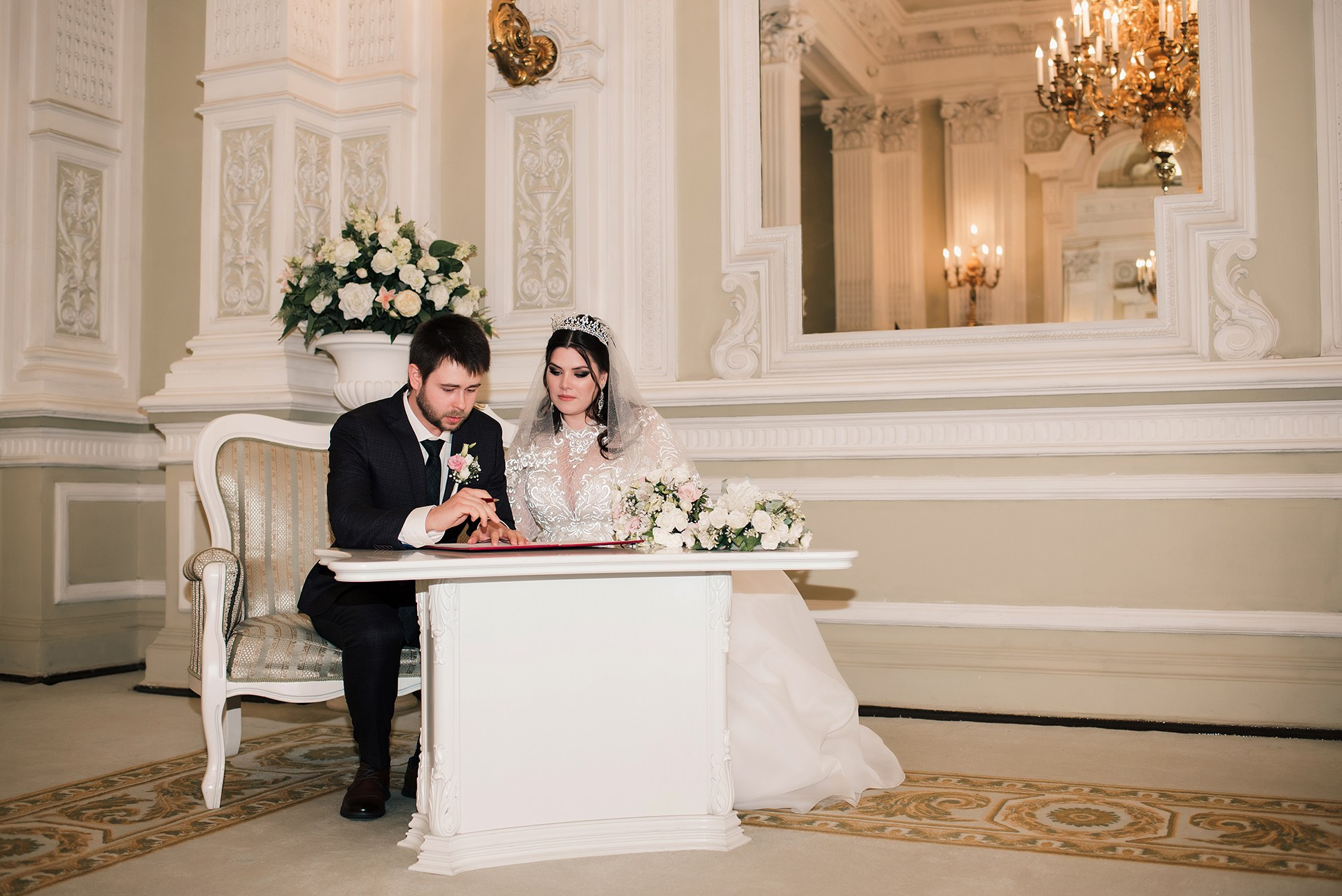 Алина и Илья. Свадебная классика. Семейный и Свадебный фотограф. Санкт-Петербург. Пушкин