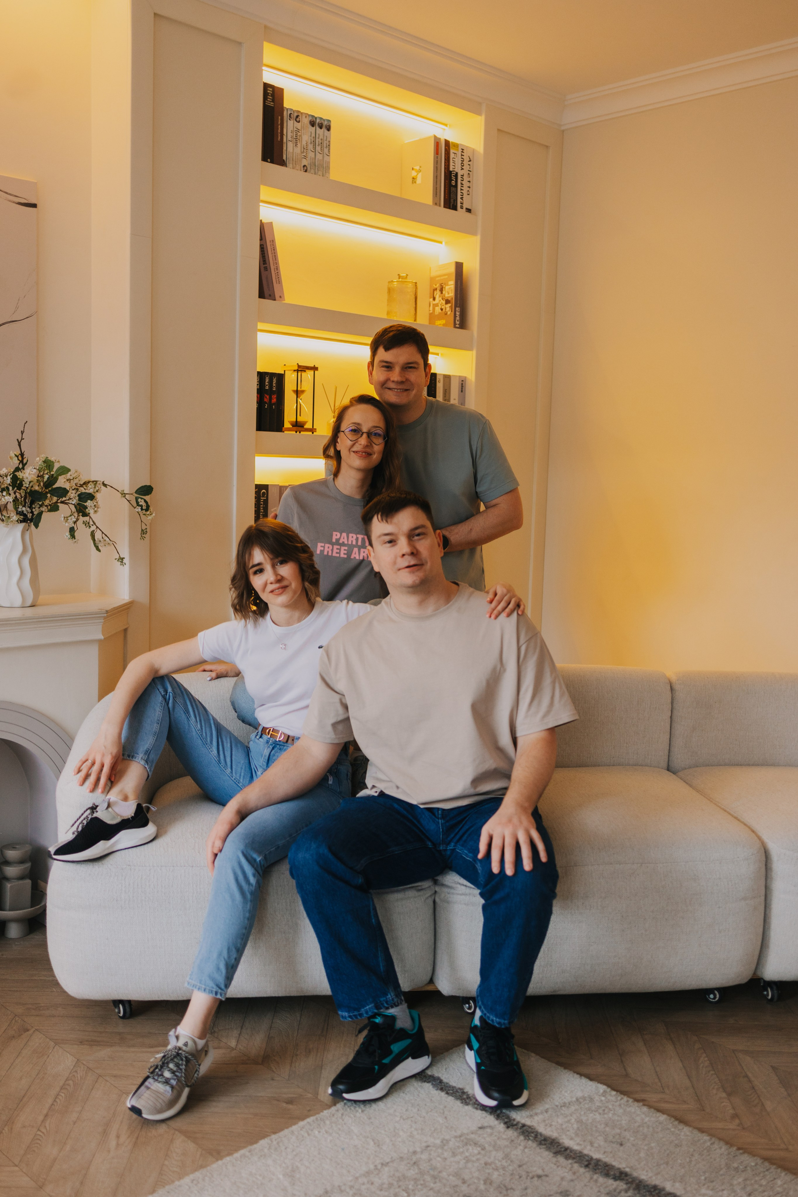 Большая семья. Домашняя фотосессия