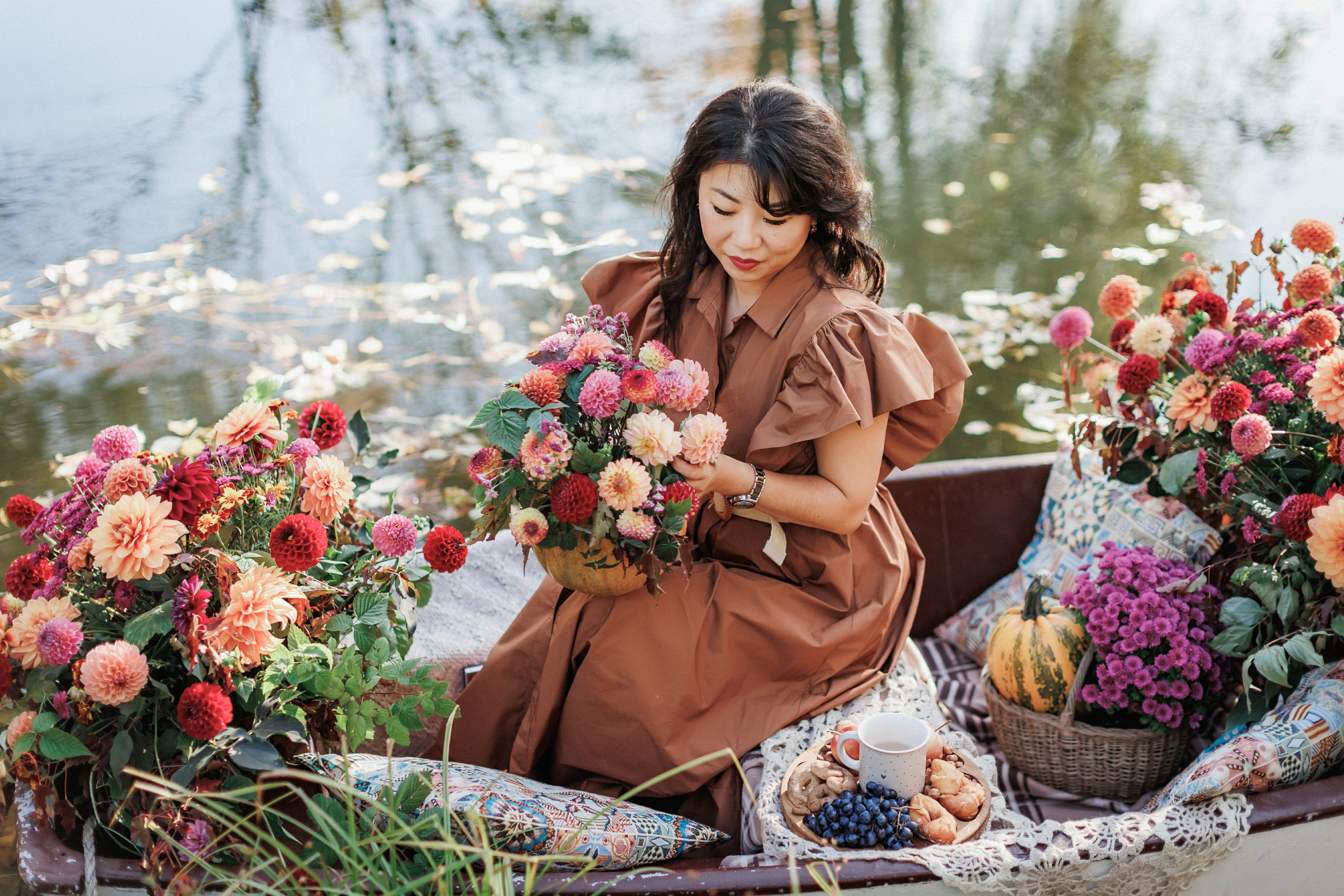 Фотопроект «Лодка в цветах». Свадебный, семейный и детский фотограф в городе Партизанск, Находка