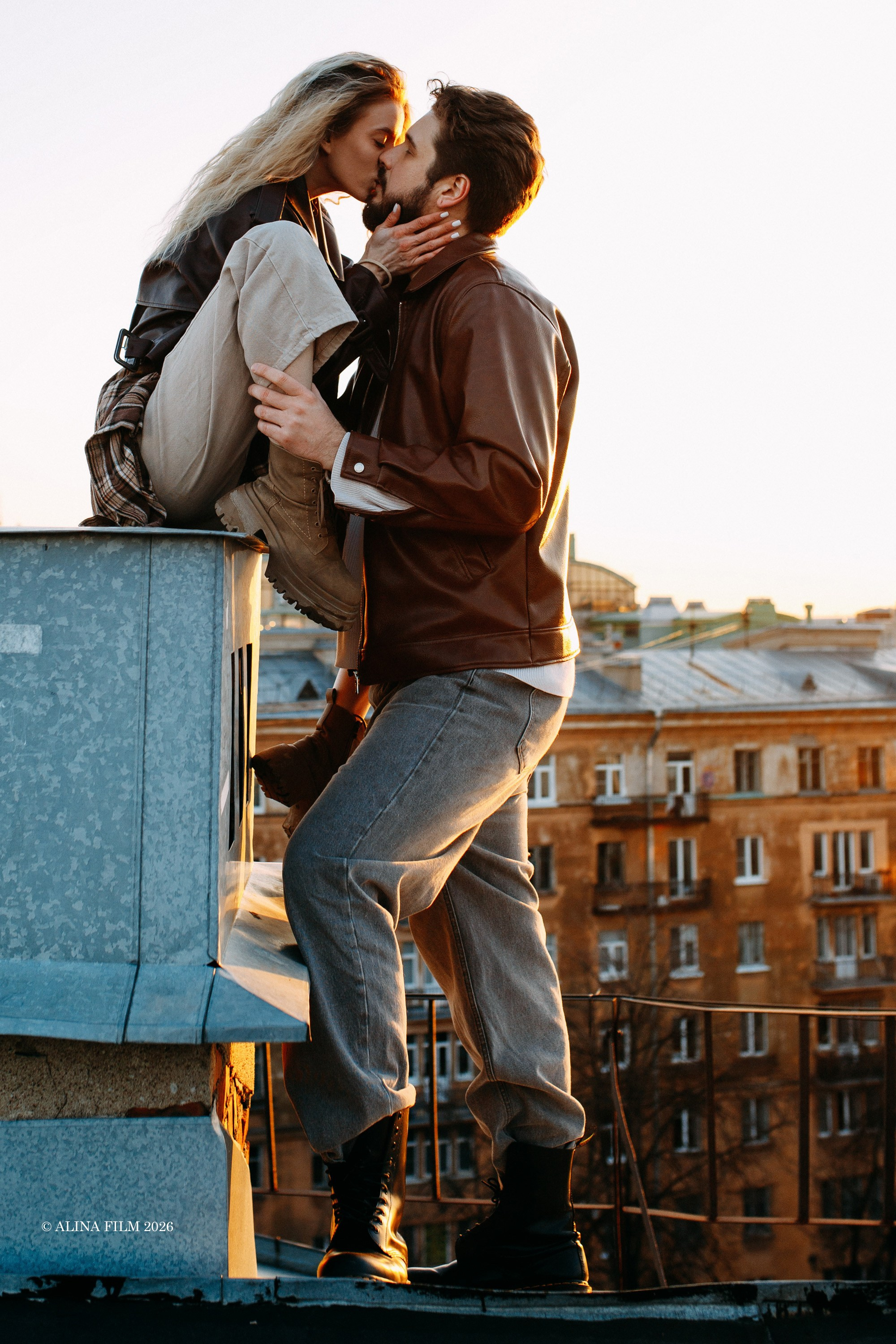 Фотосессия на крыше у Петропавловской крепости. Фотограф в Санкт-Петербурге Alina Film