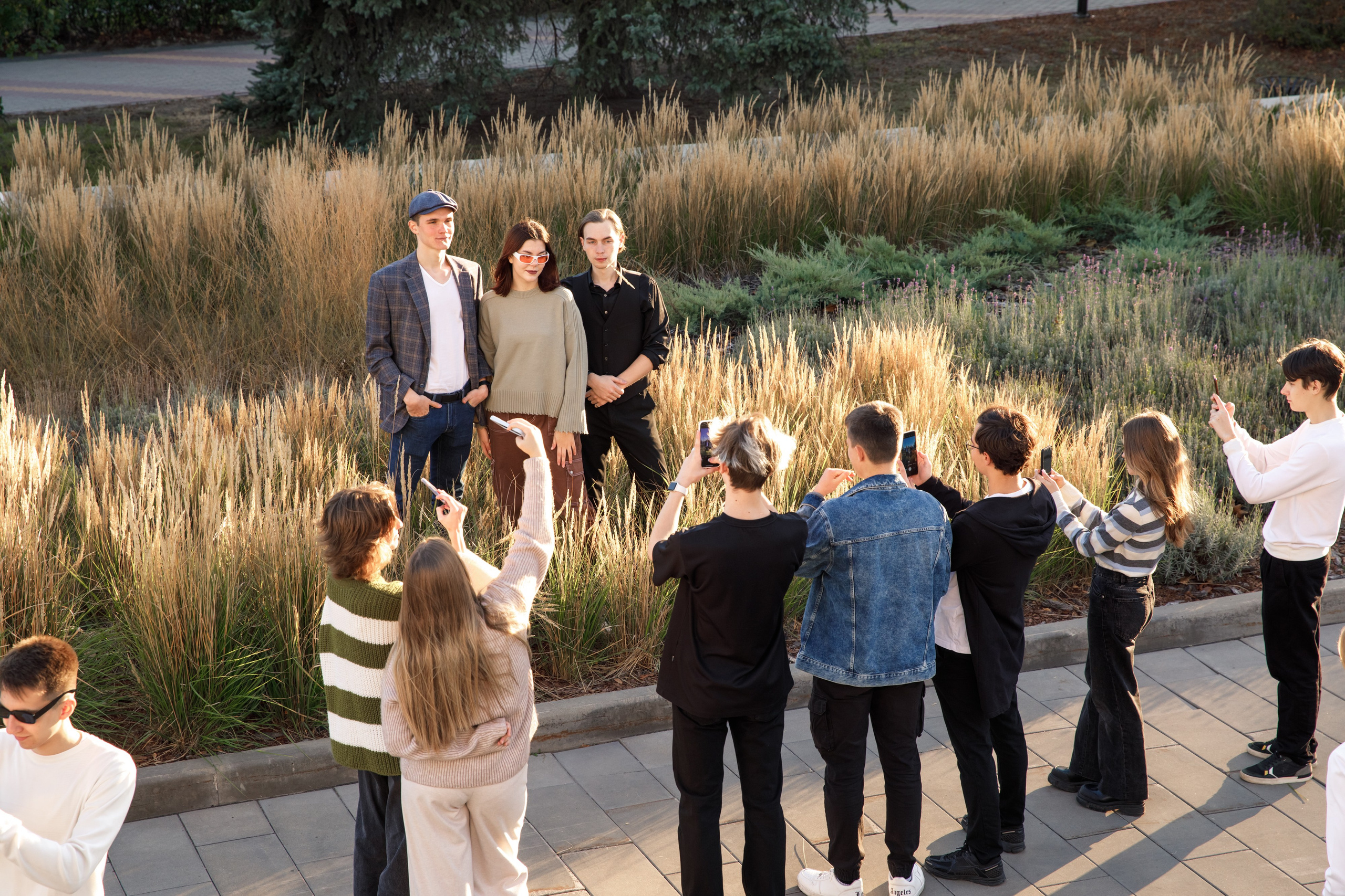 Фотосессия школьников в парке. Выпускные альбомы Евгении Виноградовой г. Липецк