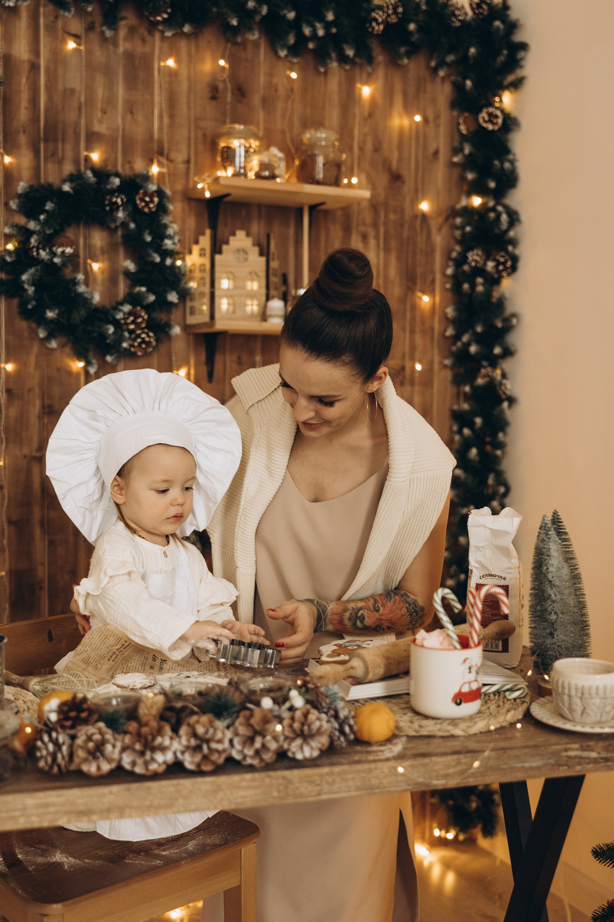 Ольга и Мирослава НГ. Семейный фотограф в Москве Виктория Ястребинская