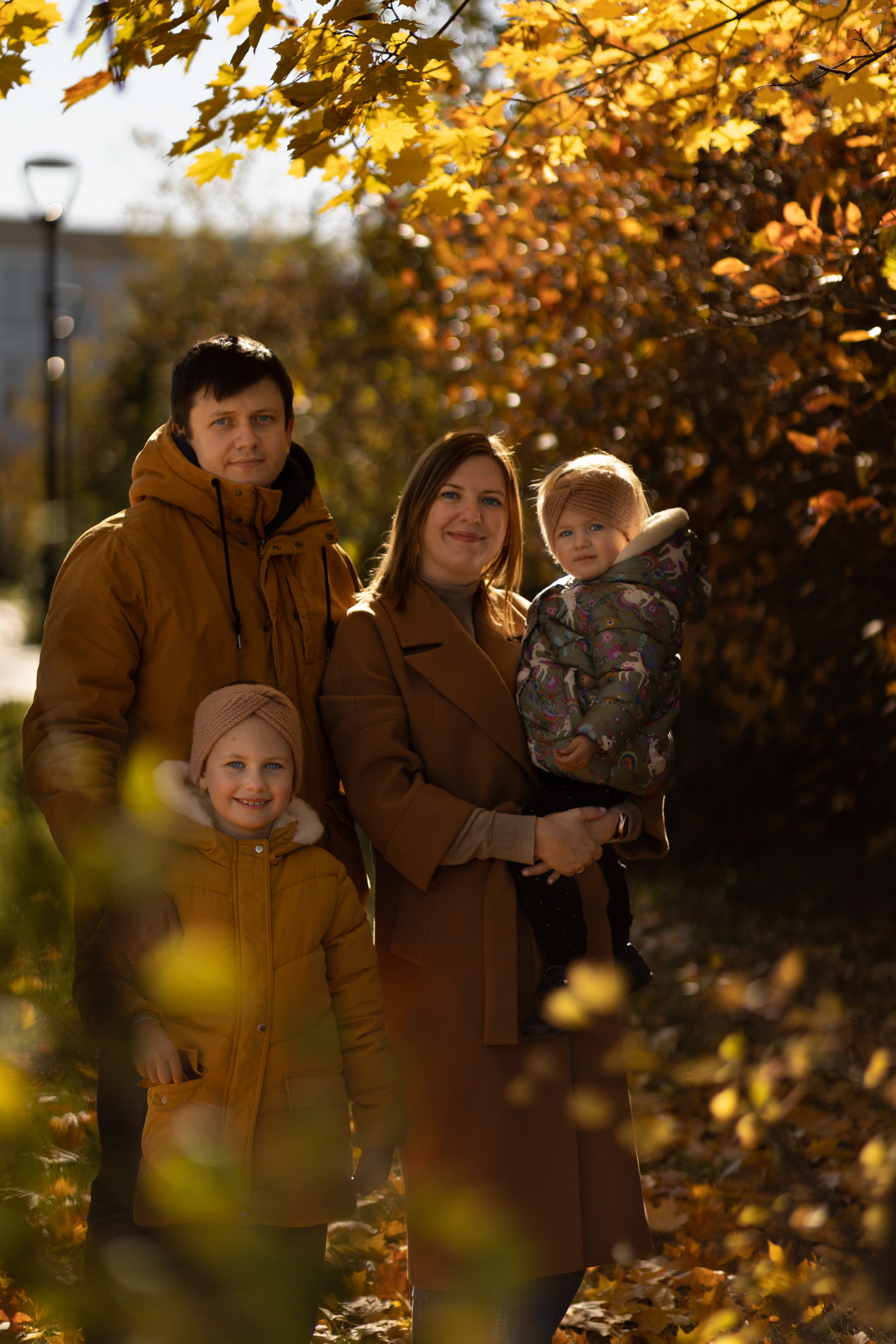 Золотая осень: Маша и Антон, Соня и Алёнка. Семейный и детский фотограф В Москве Парамонова Екатерина