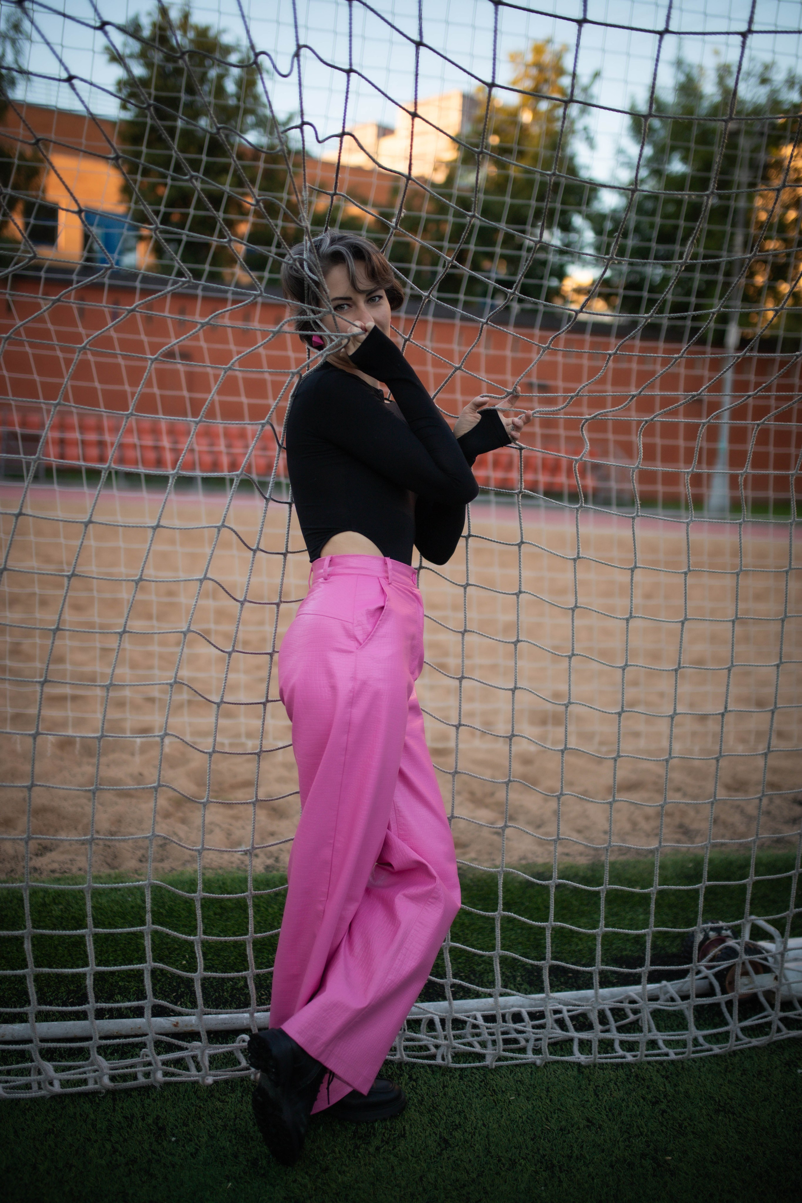 Рассвет на стадионе с Ольгой. Александра Мельниченко/ Бегающий фотограф