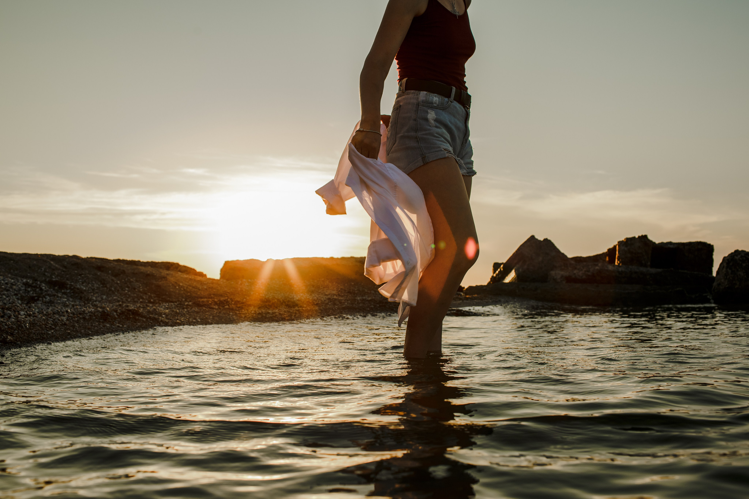 Портрет на море. Свадебный фотограф Кирилл Белый