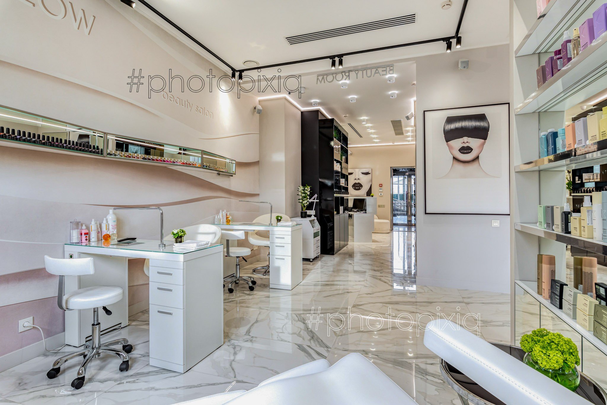 Интерьерная съёмка салона красоты GLOW. Интерьерная съёмка и виртуальные туры — Интерьерный фотограф Кузнецов Сергей (photopixiq)