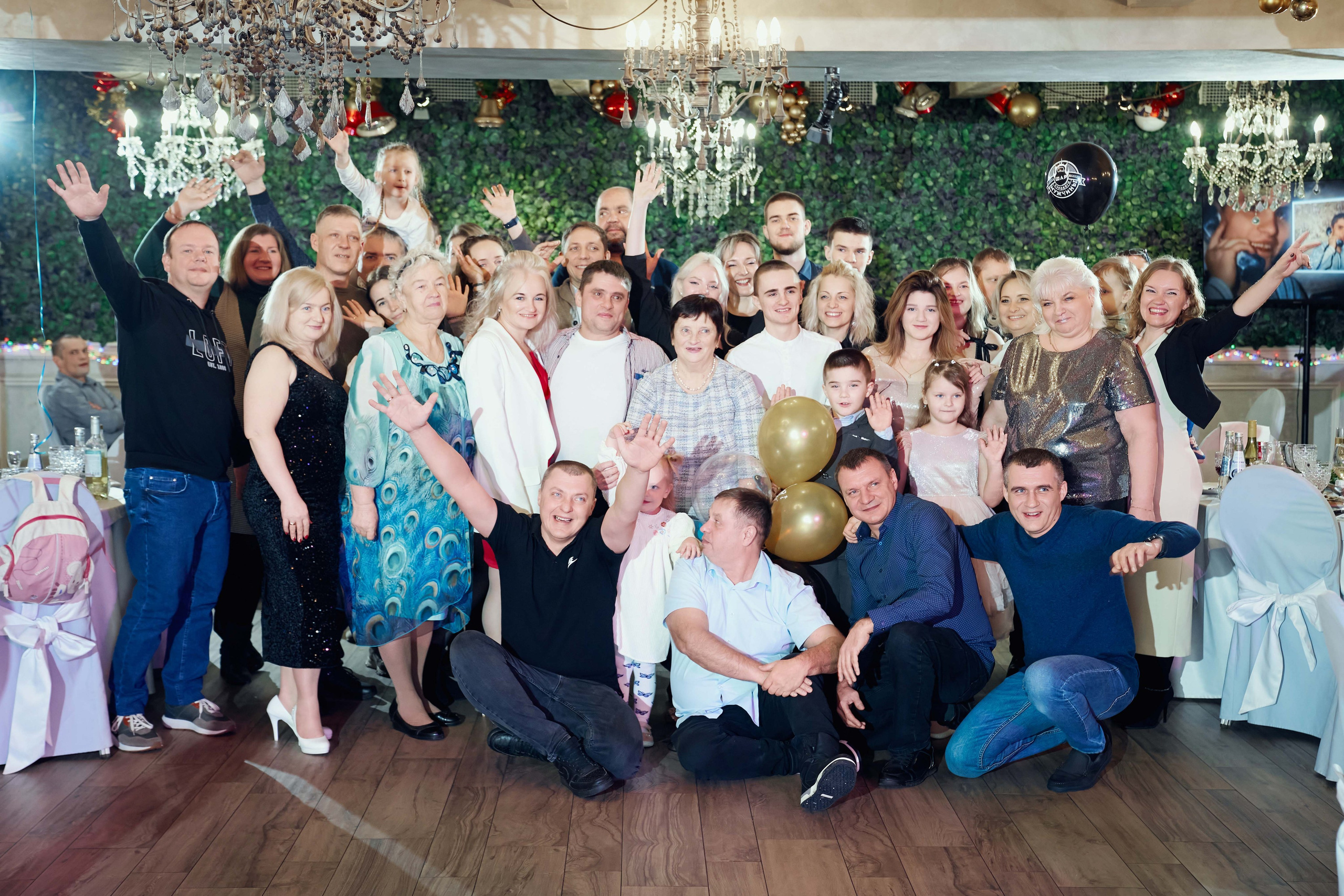 Репортажная фотосъёмка юбилея 45 лет в ресторане Стравинская гавань