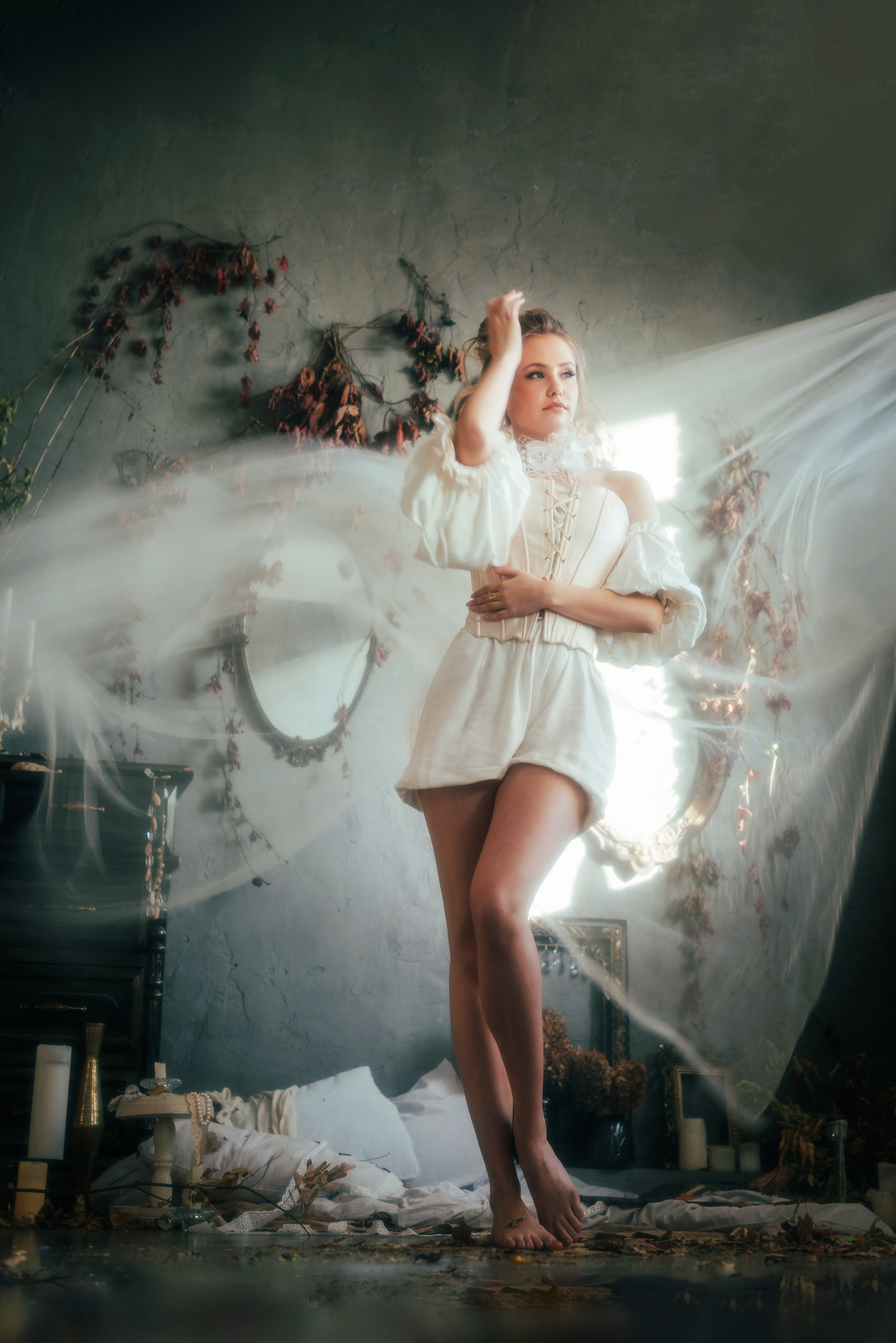 Фотосессия с дымом античном стиле Кемерово