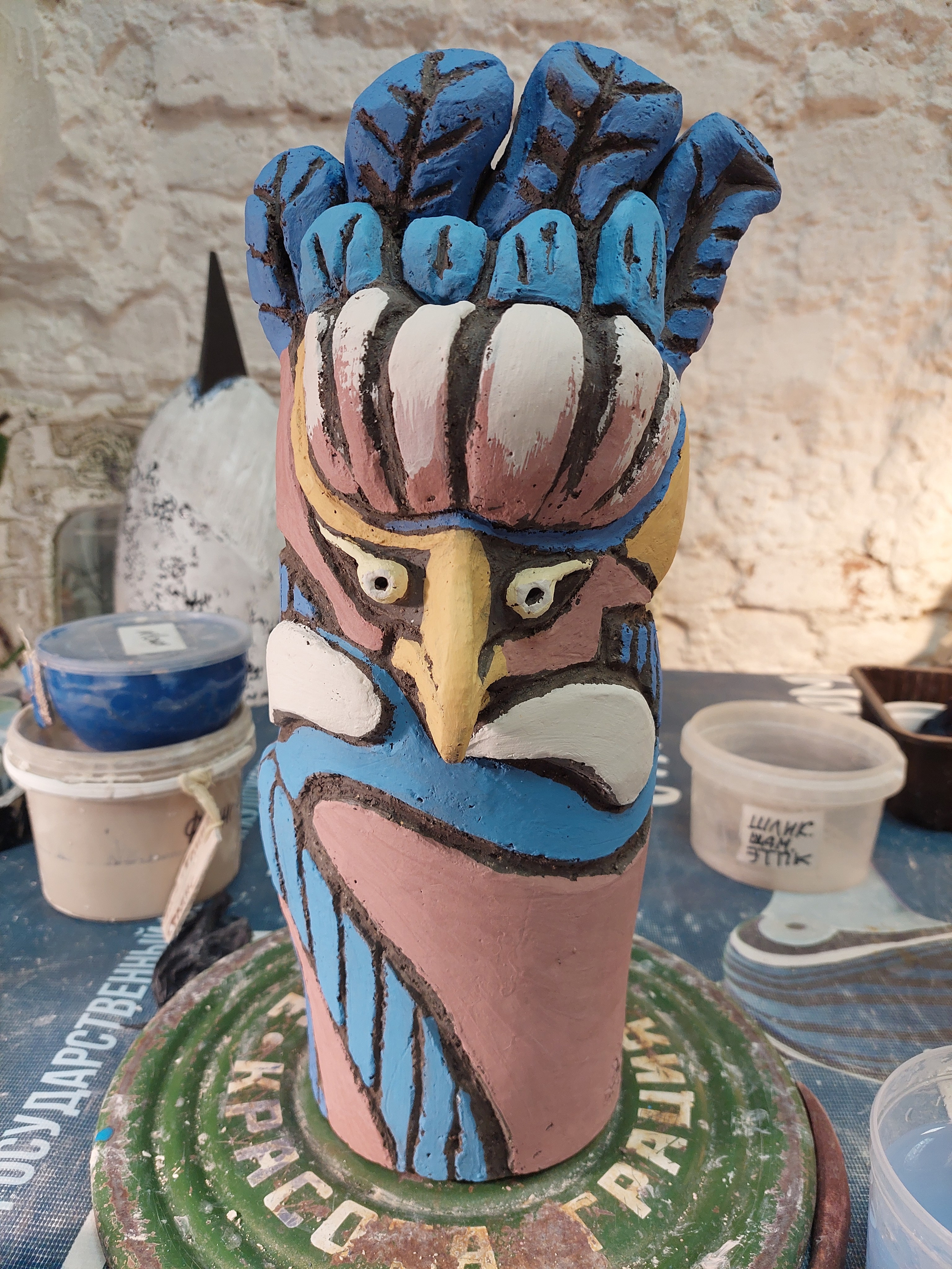 Что остается за кадром, или процесс работы керамиста. Керамика с историей. Елена Рогалёва