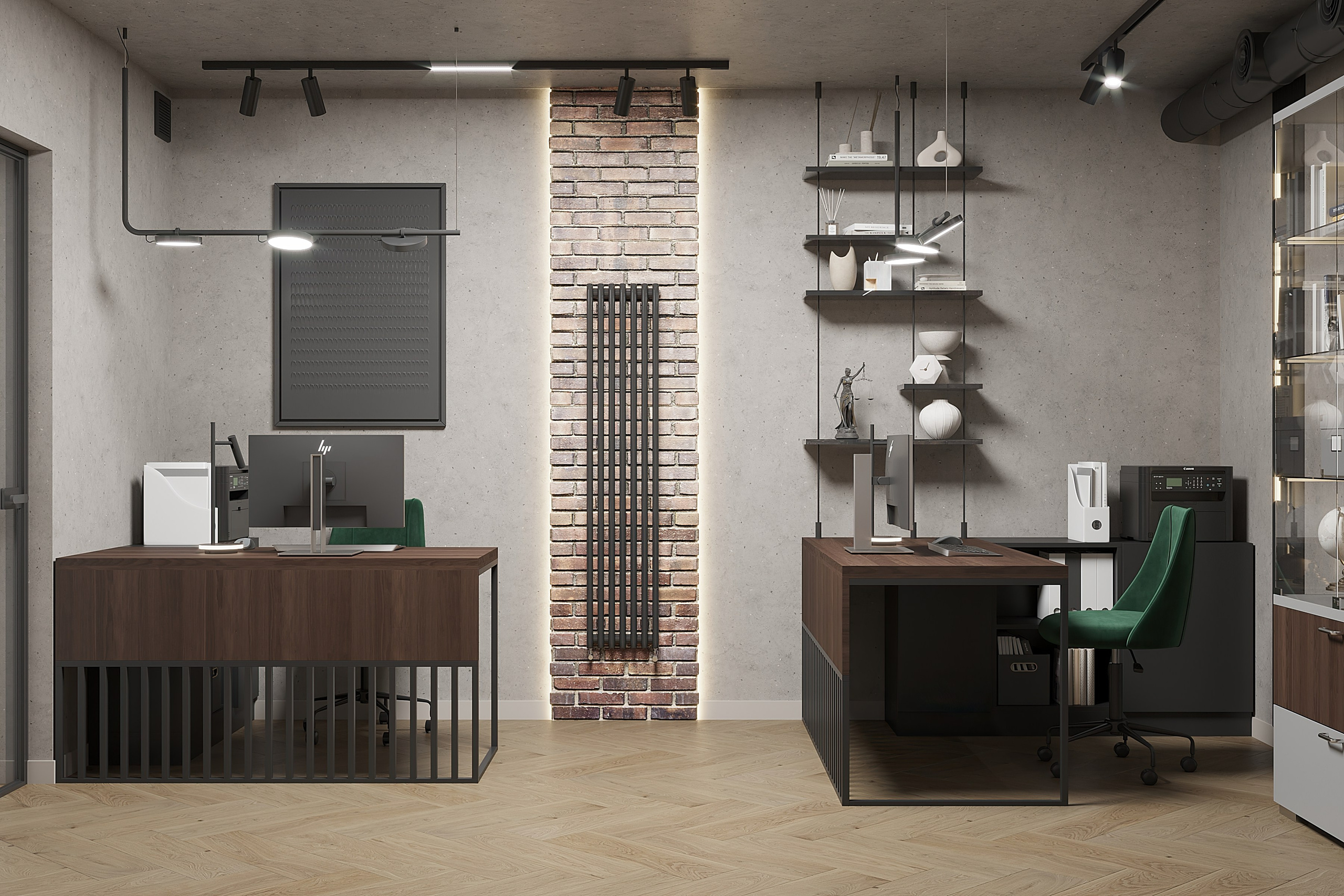 Коммерческое помещение — офис юриста, г. Рязань. Студия дизайна и ремонта ZAROVNIK build&design