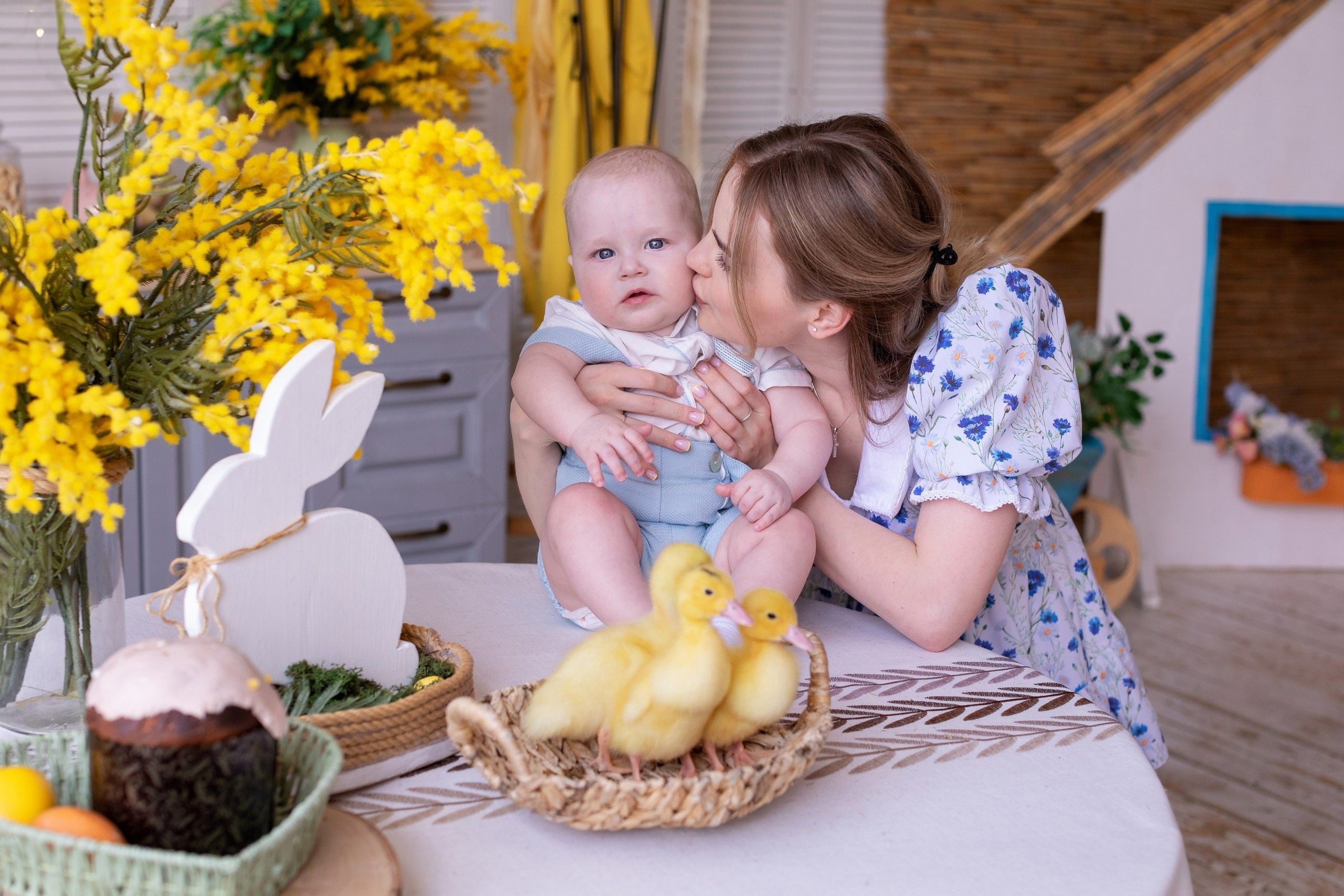 Фотосесии с Утятами и Кроликами (Пасхальные Фотосессии). Семейный и Детский фотограф в Москва Скворцова Татьяна