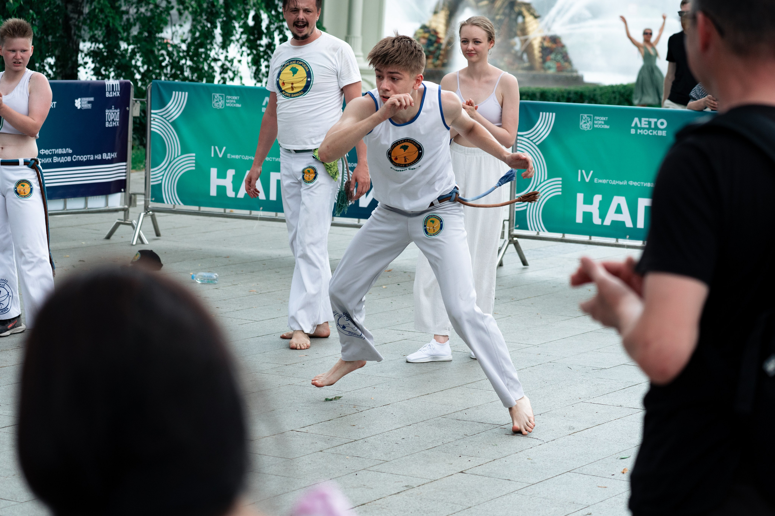 Открытый класс AXE Capoeira на фестивале неолимписких видов спорта на ВДНХ 2025 г:. Фотограф в Москве Ткаченко Владимир