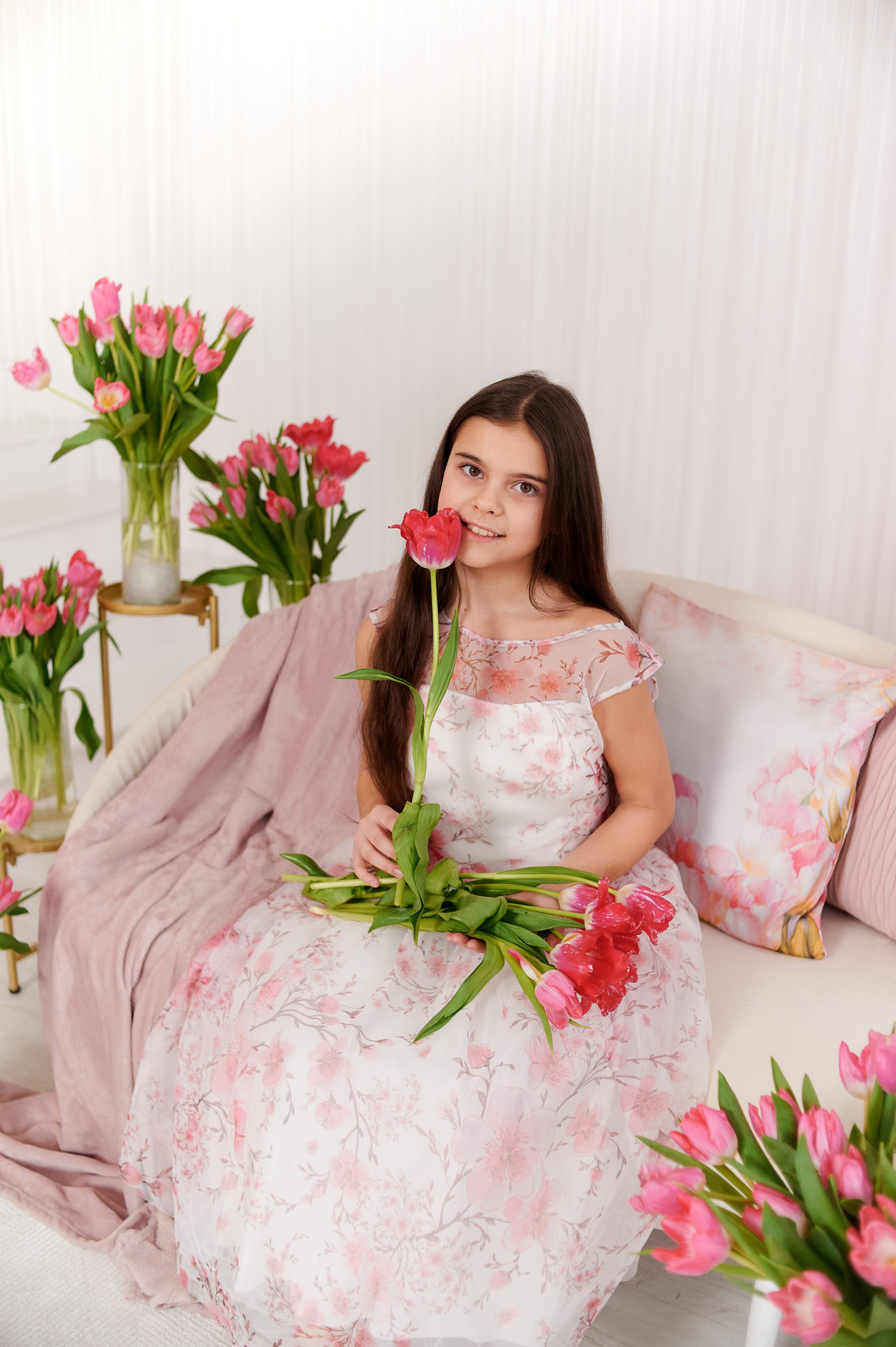Розовые тюльпаны. Семейный и детский фотограф в г. Ногинске Ангелина Хасанова