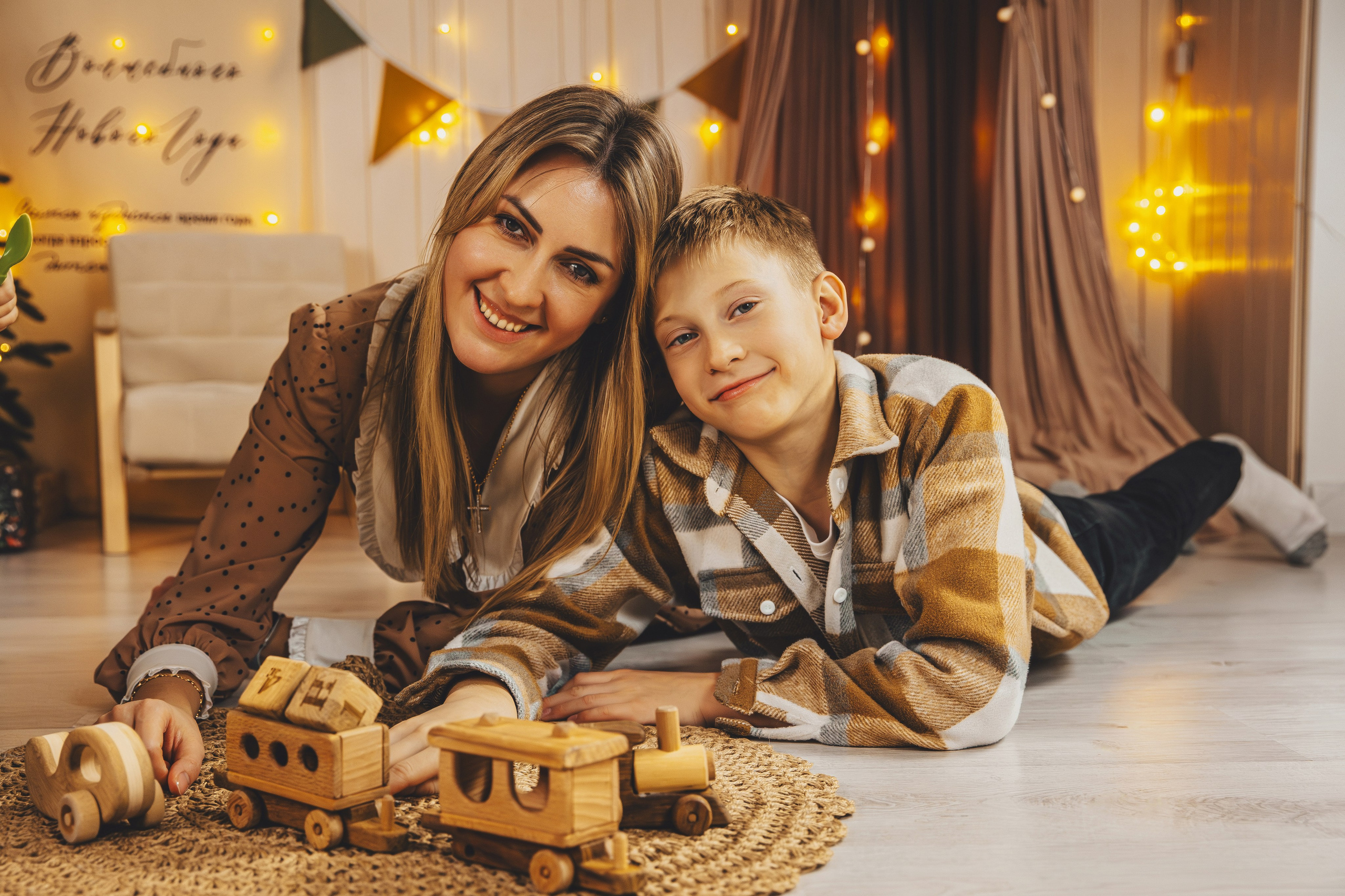 Фотосессия малыша на годик в студии. Семейный и женский фотограф в Москве Надежда Воробьева