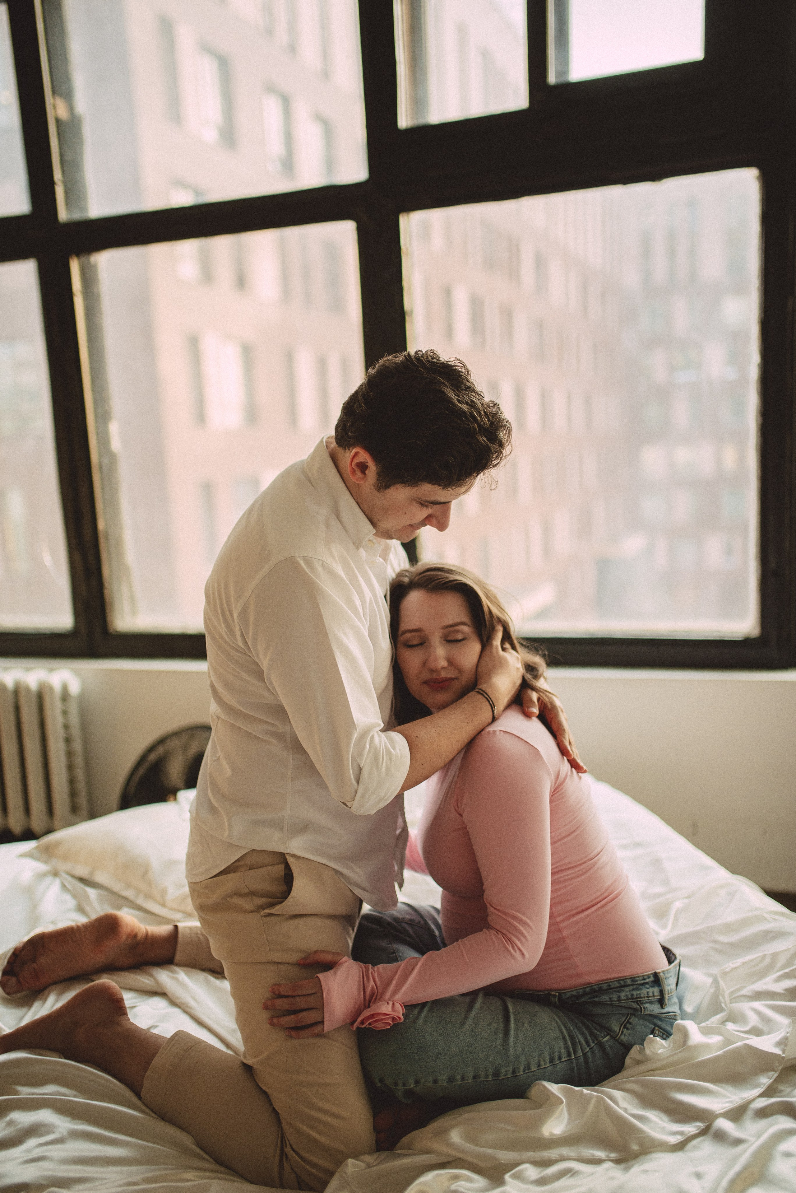 Фотосессия беременности в фотостудии. Семейная фотосессия Бутово Москва фотограф Алина Морщагина