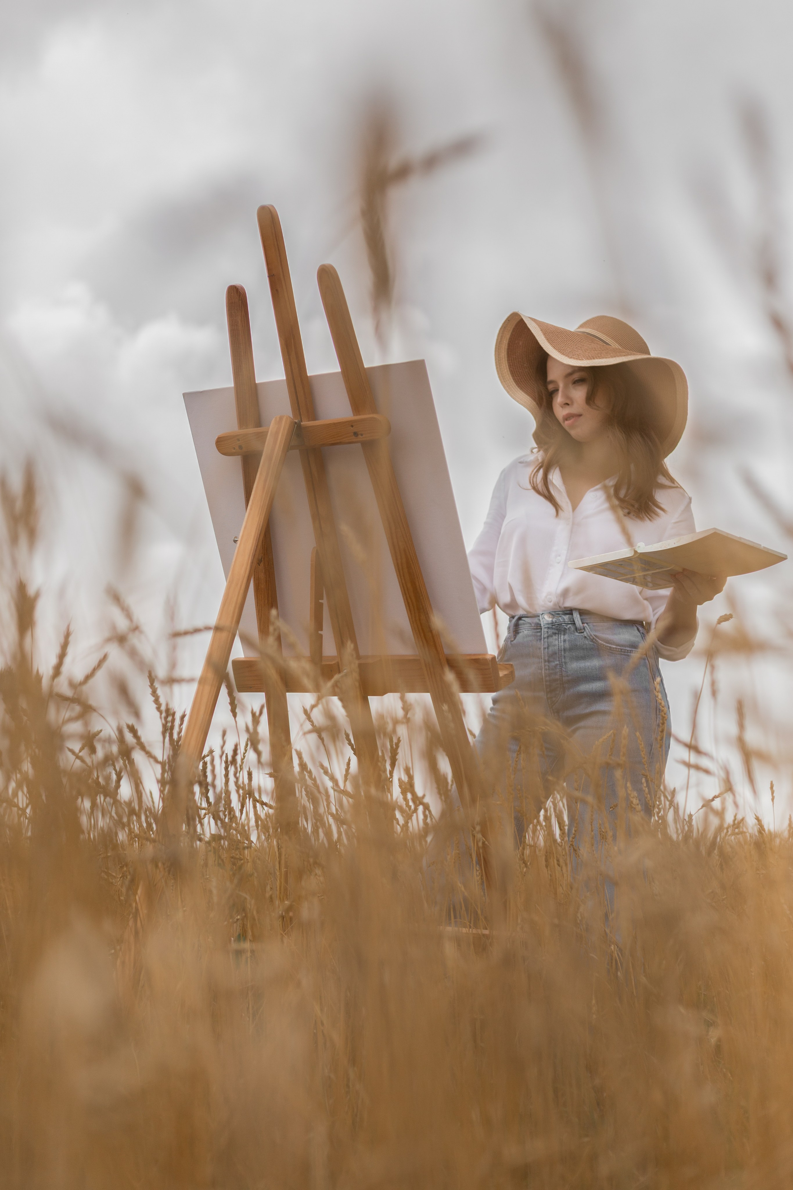 Художественный портрет на свежем воздухе. Фотограф в Новосибирске Краснова Евгения