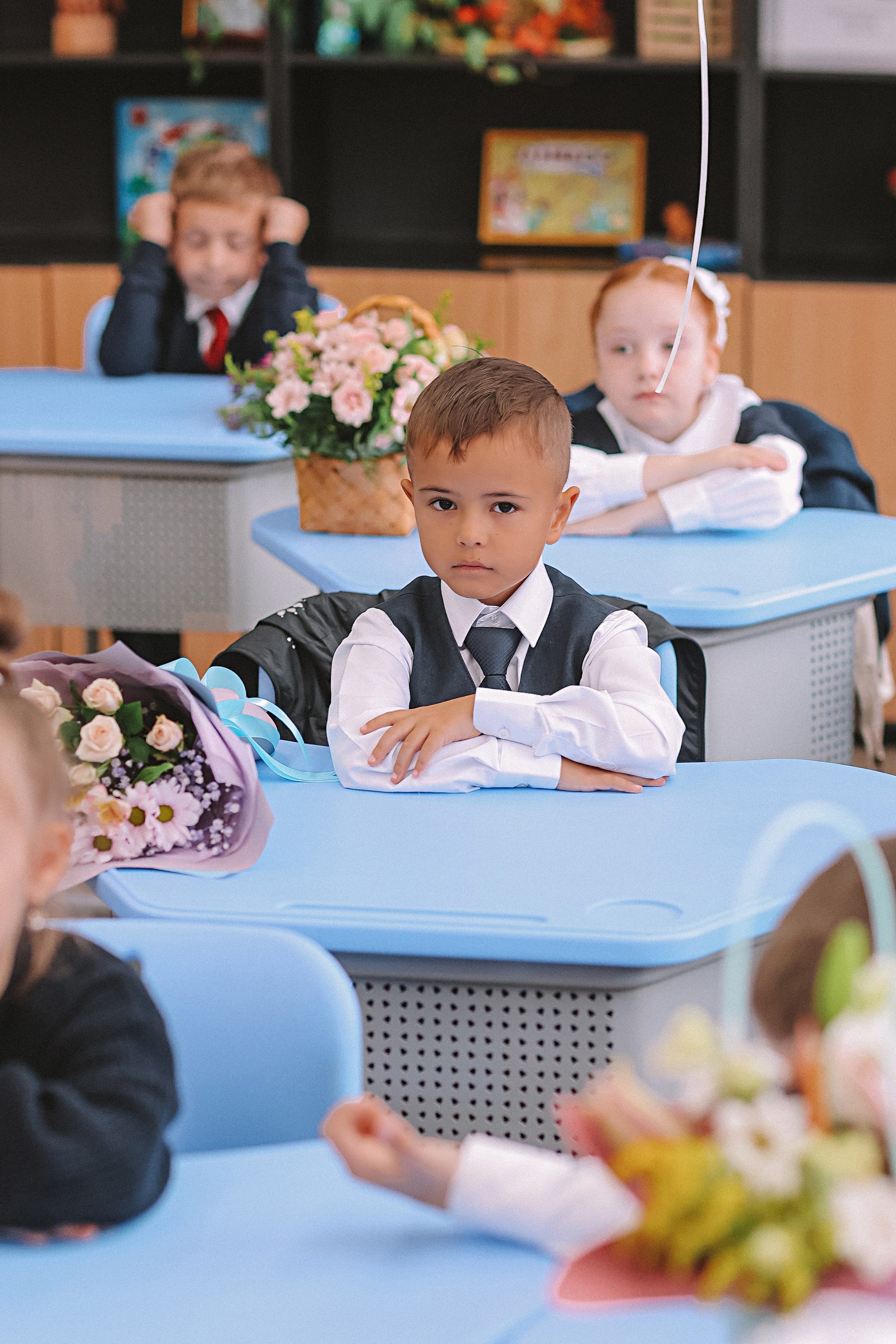 1 сентября линейка+кл час+портреты. Семейный фотограф Тюмень, фотограф на роды Салмина Мария
