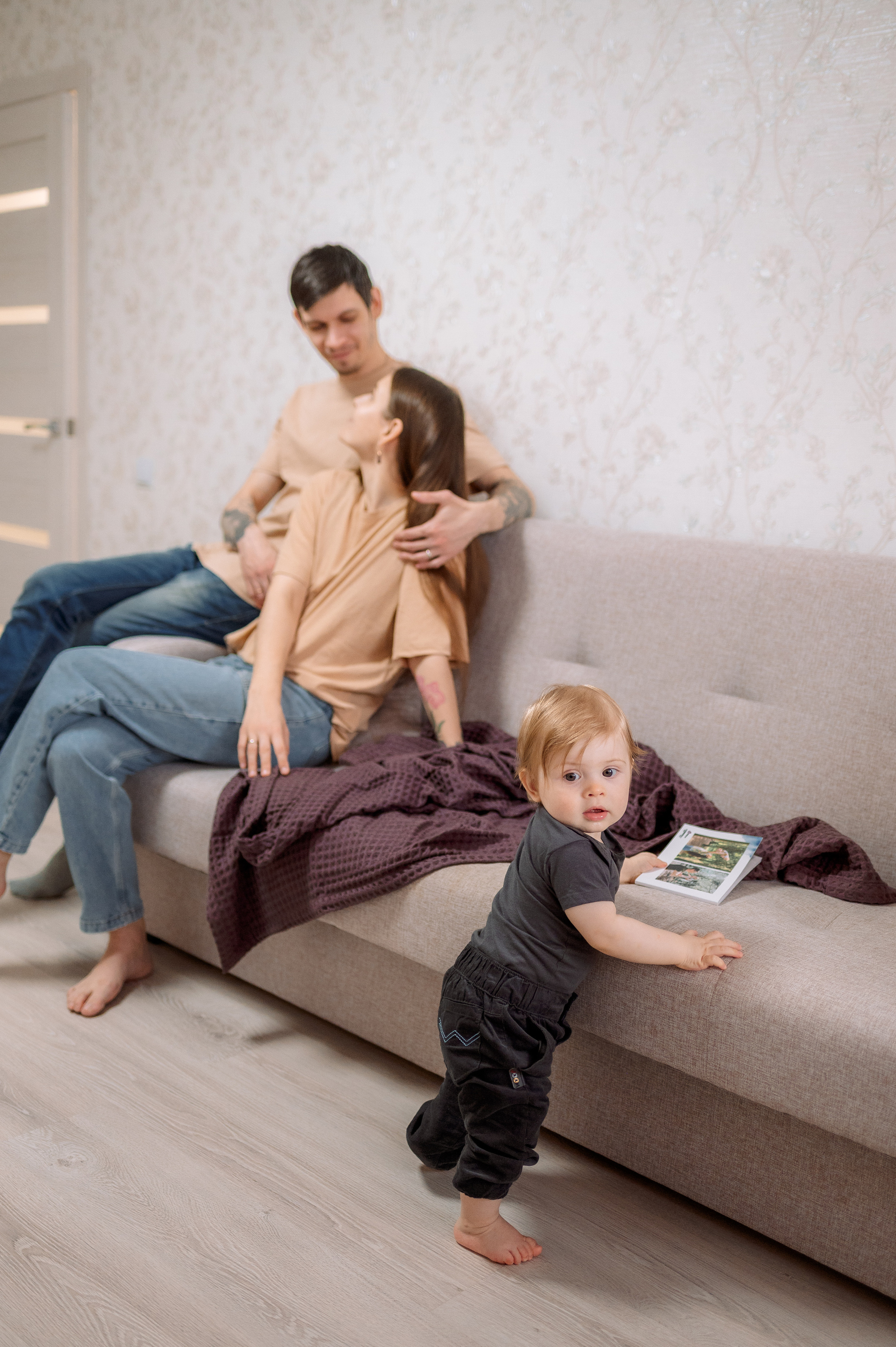 Семейная фотосессия на годик Владислава. Фотограф в Москве и Московской области Таня Яблочкина