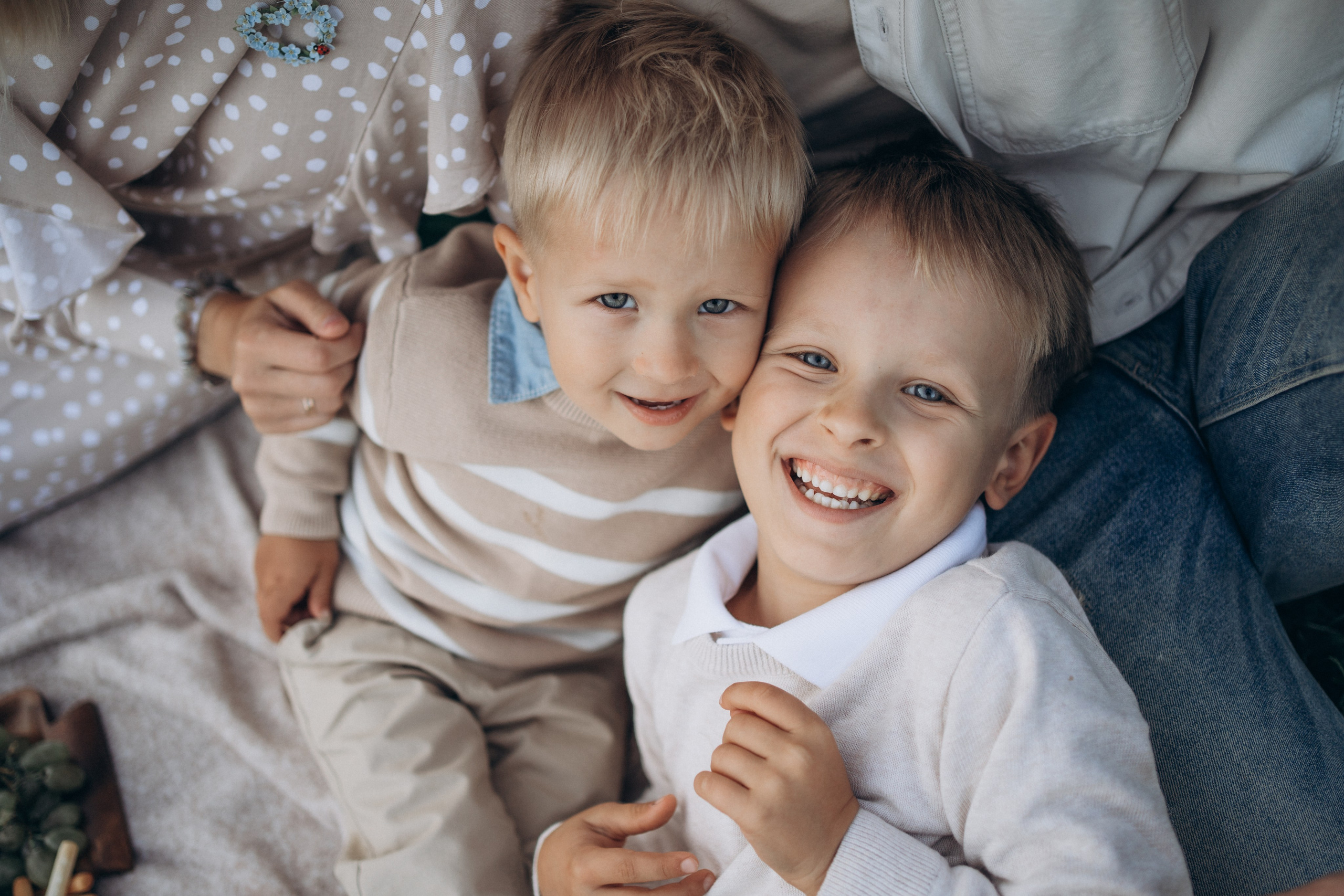 Прогулка в парке. Фотограф новорожденных и малышей до года в Москве Анастасия Соколова