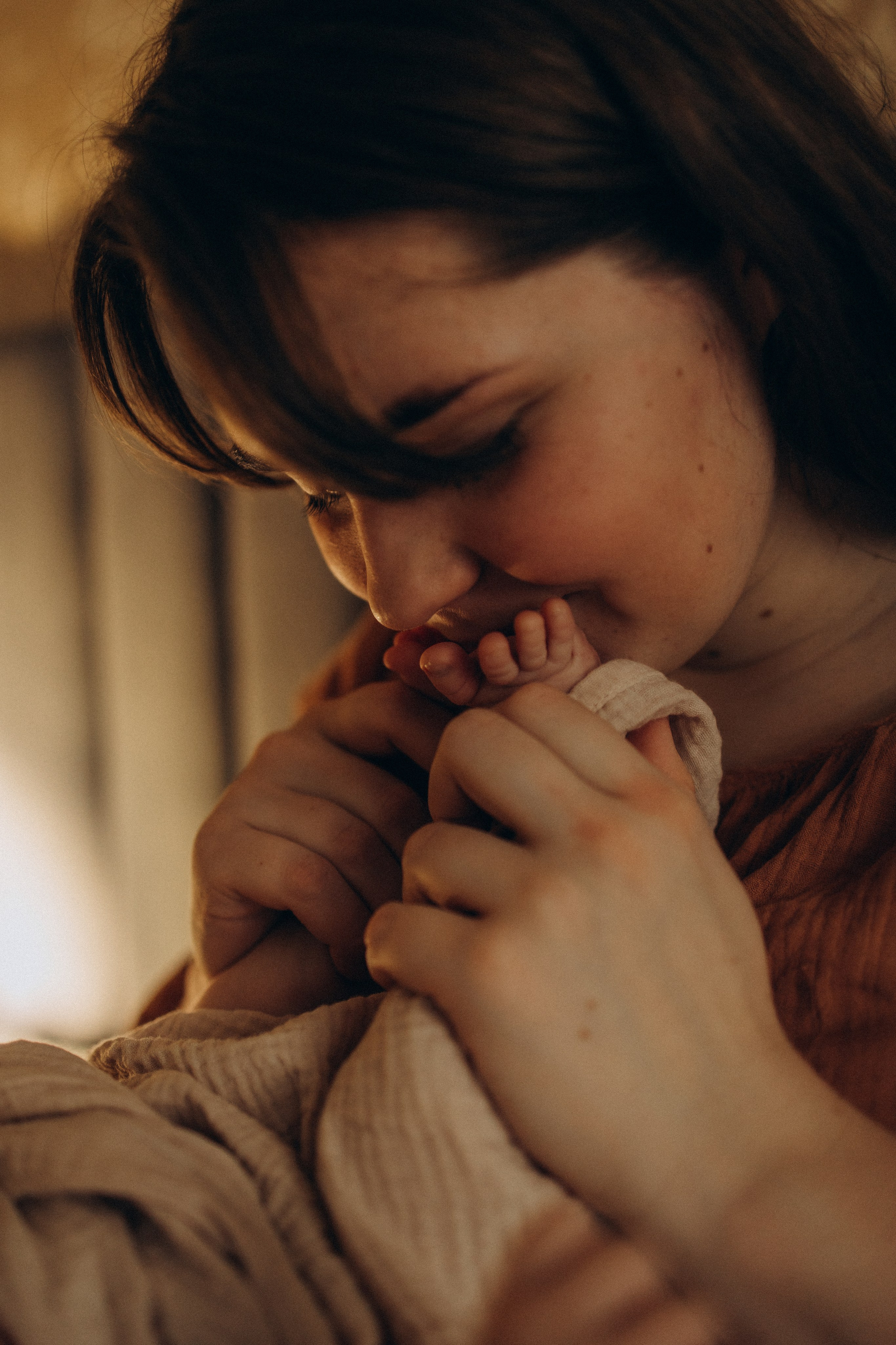 Домашняя фотосессия новорожденного (newborn). Семейный фотограф Москва Юлиана Фетисова
