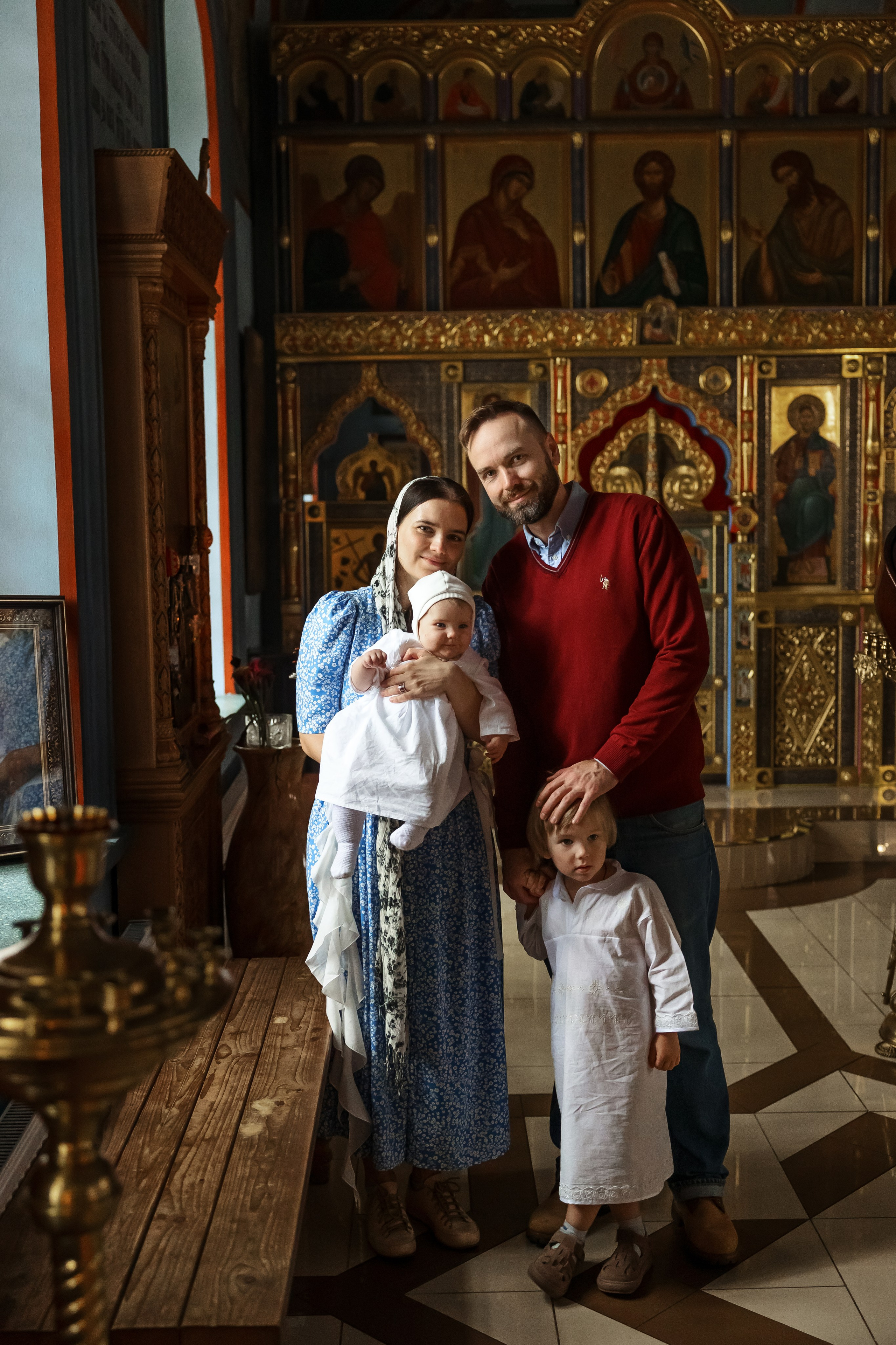 Крещение Никиты и Анастасии. Фотограф г. Москва Олеся Пантелеева