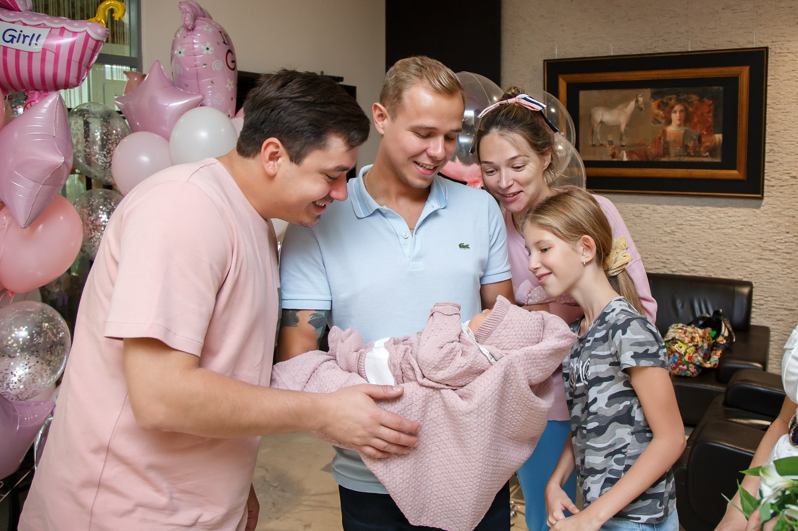 Выписка из роддома. Фотограф г. Москва Олеся Пантелеева