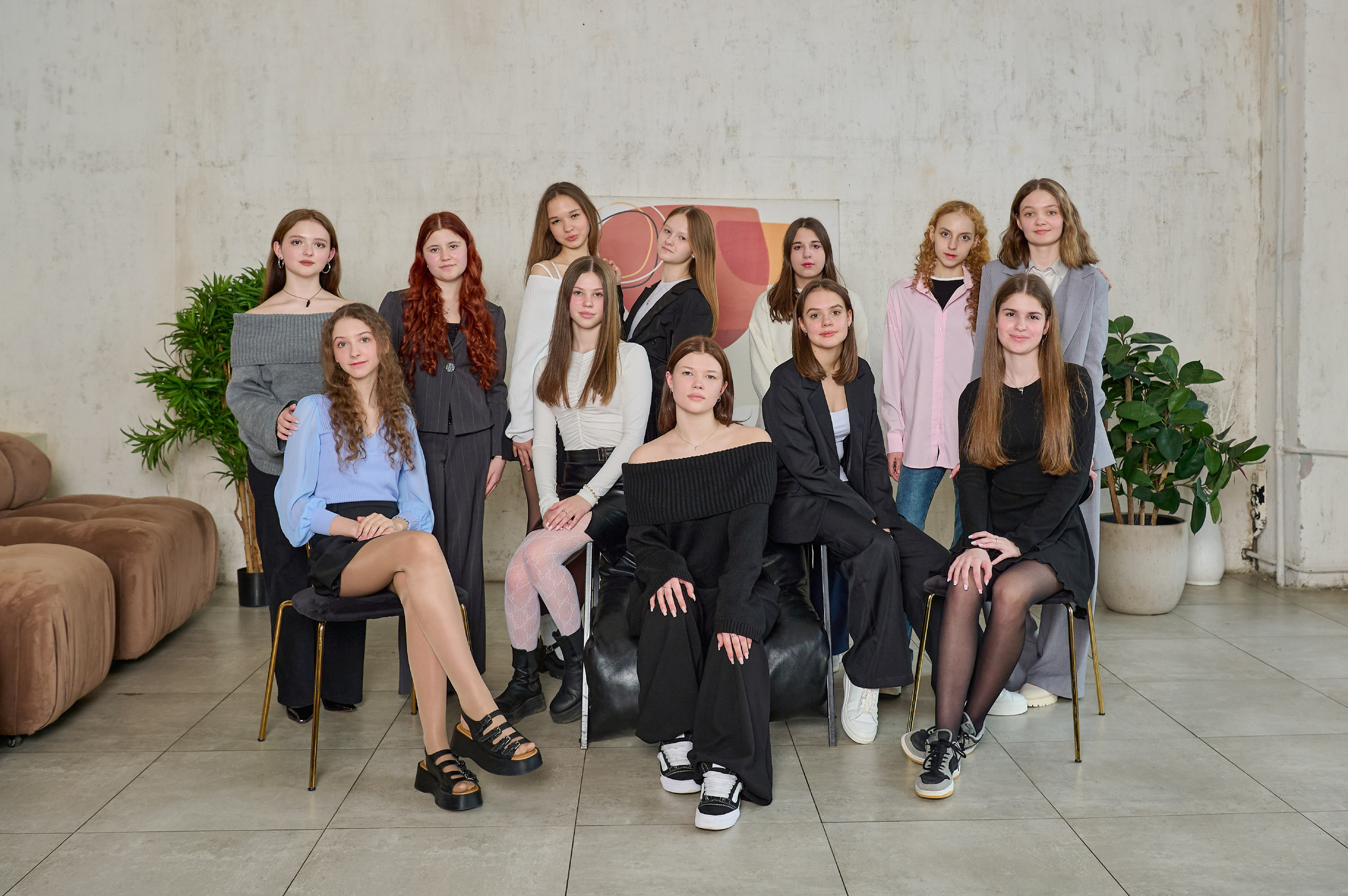 Пример фото выпускников в студии. Детский и семейный фотограф г. Москва Оксана Катаджи