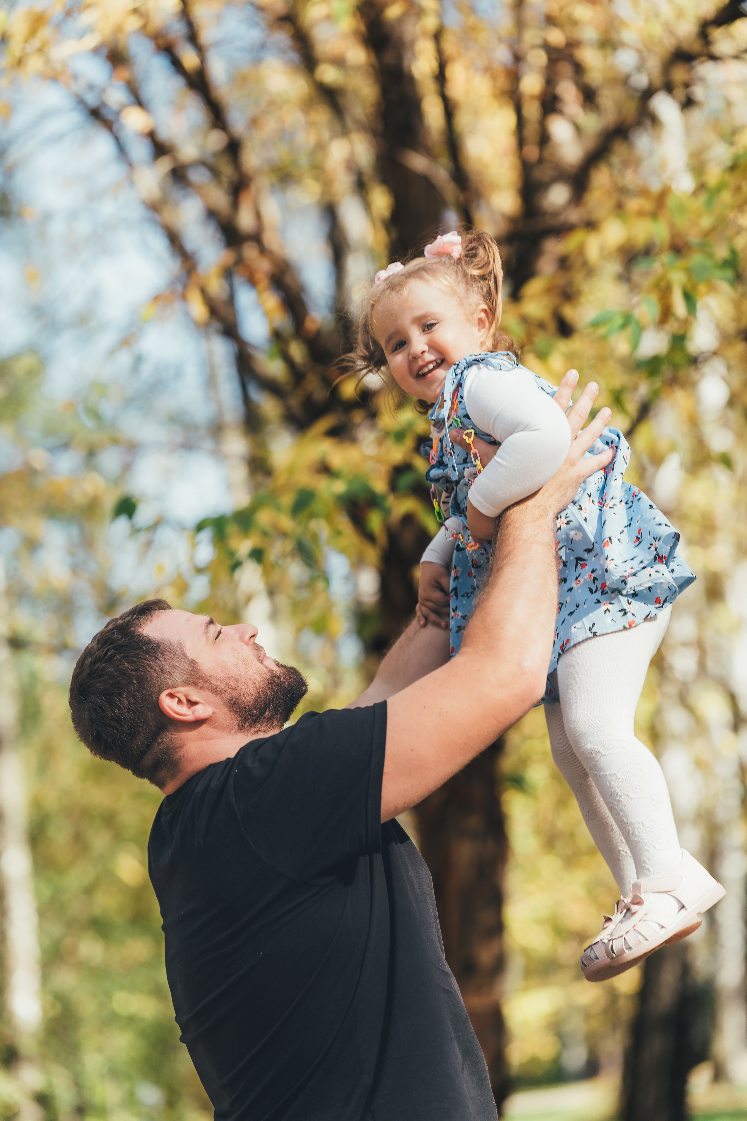 Денис с дочкой, Балашиха, парк Пехорка. Наталья Дукалова фотограф Щелково Королев Пушкино Москва Балашиха
