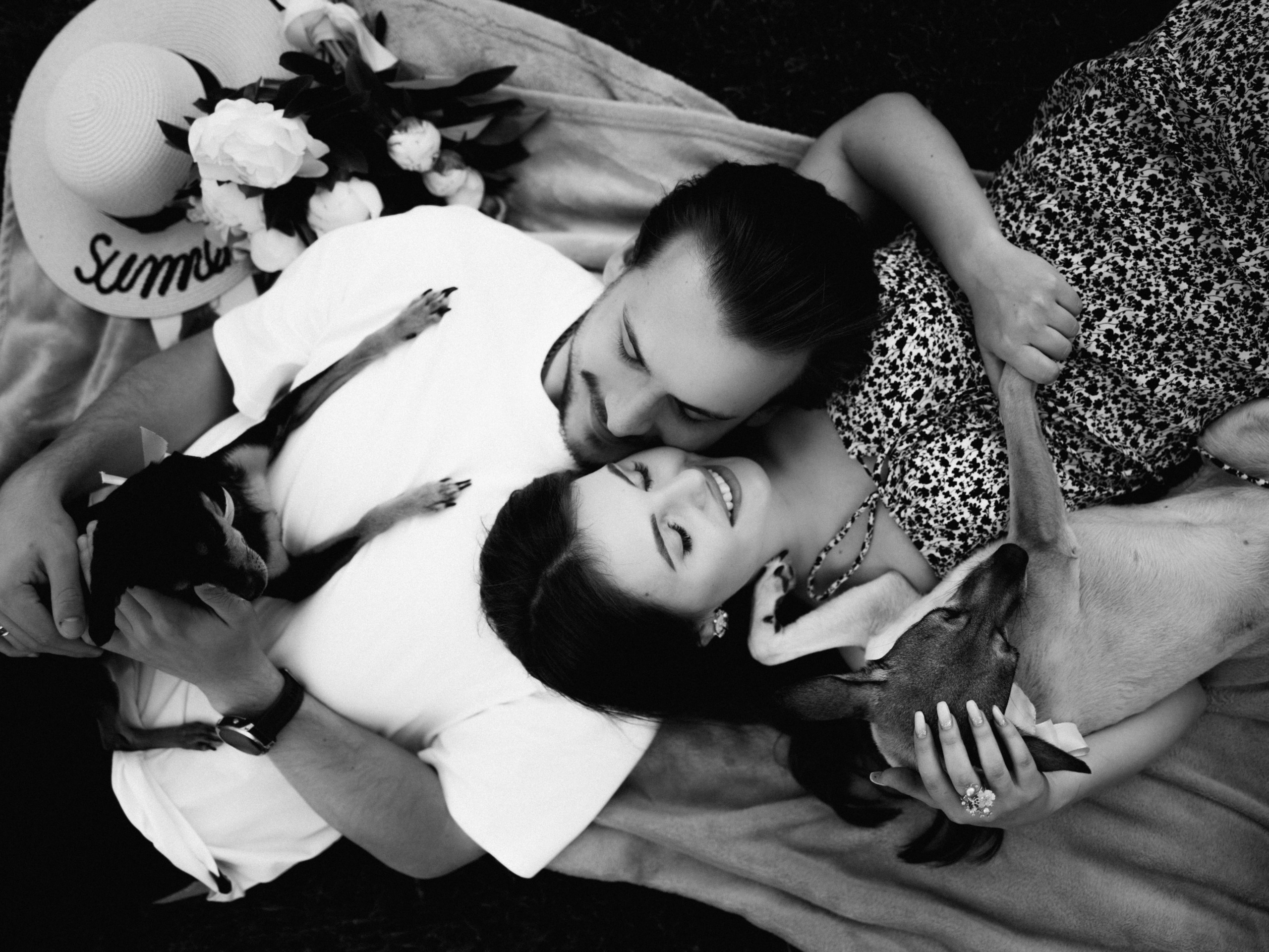 Love story с собачками. Семейный фотограф в Краснодаре Храмова Анна